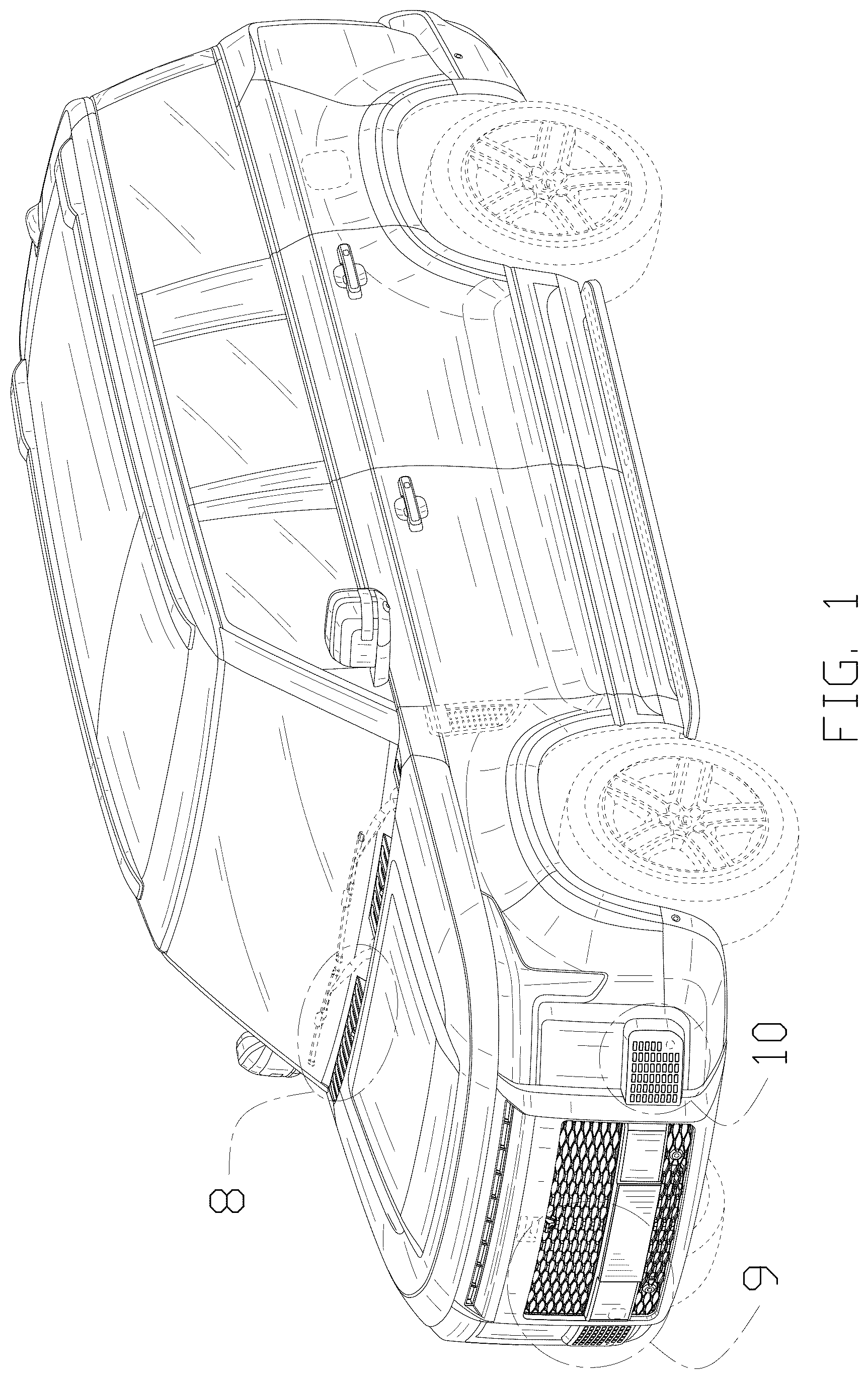 Patent USD1076722 Figure 1 – Vehicle