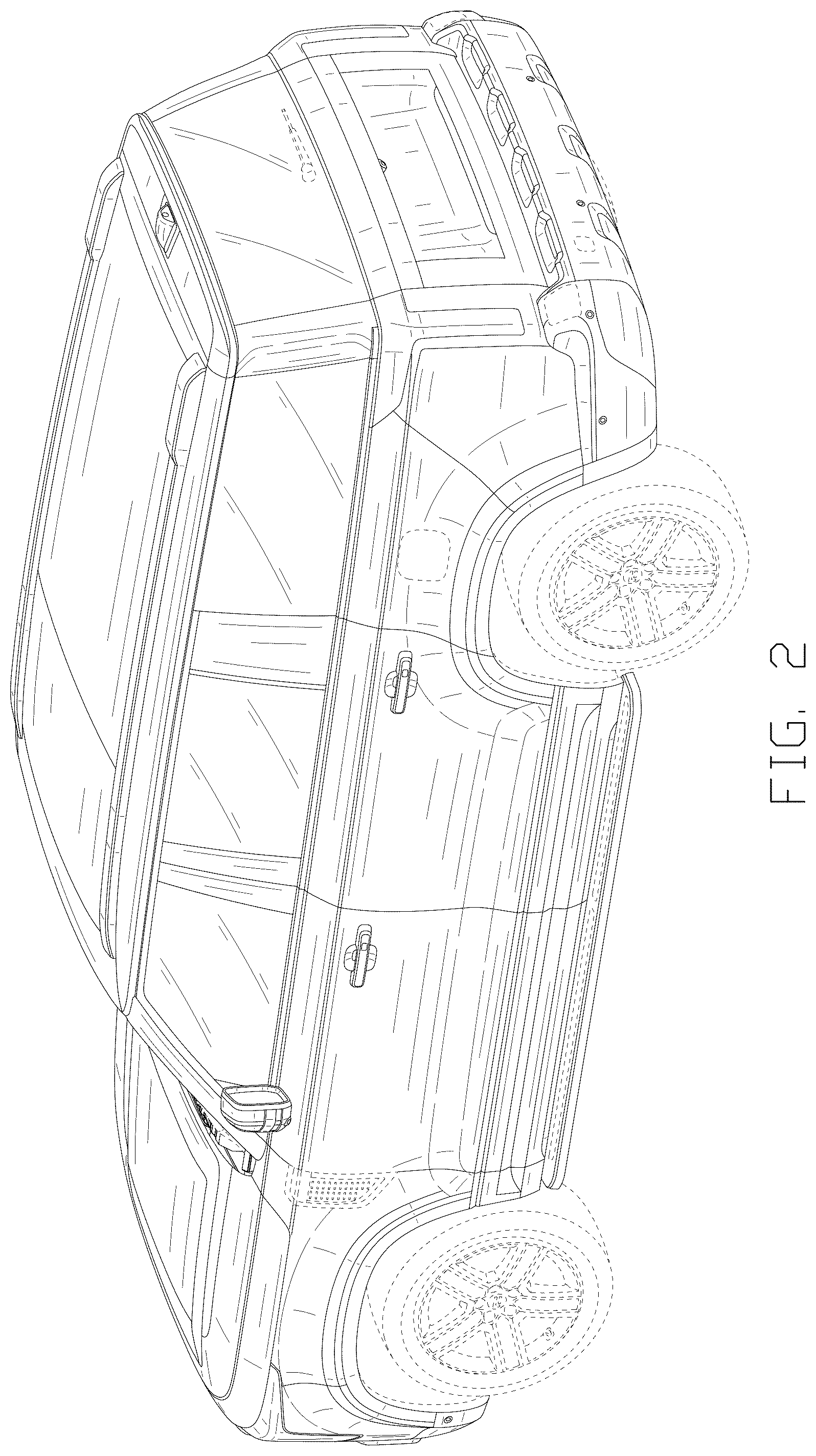 Patent USD1076722 Figure 2 – Vehicle