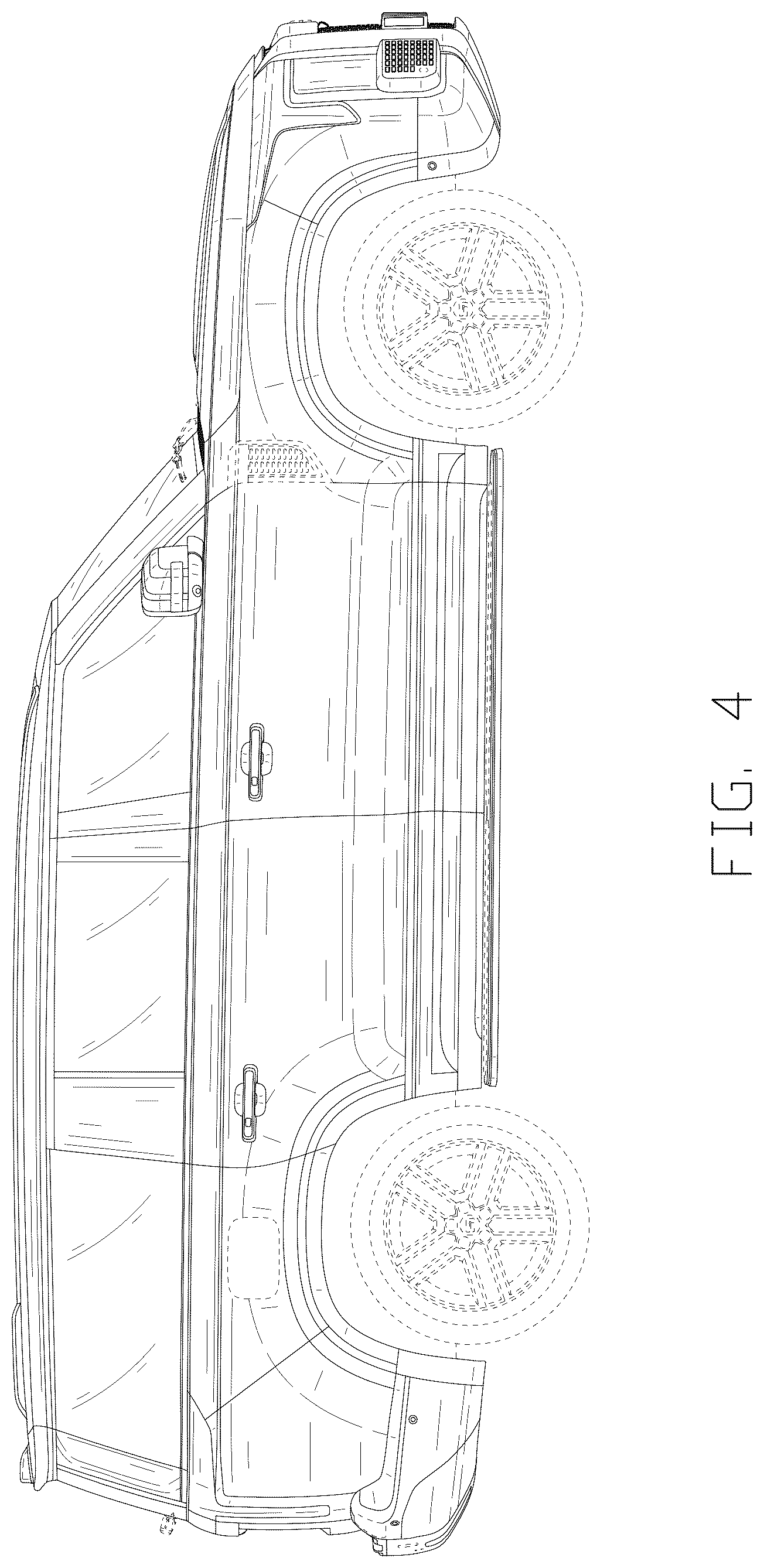 Patent USD1076722 Figure 4 – Vehicle