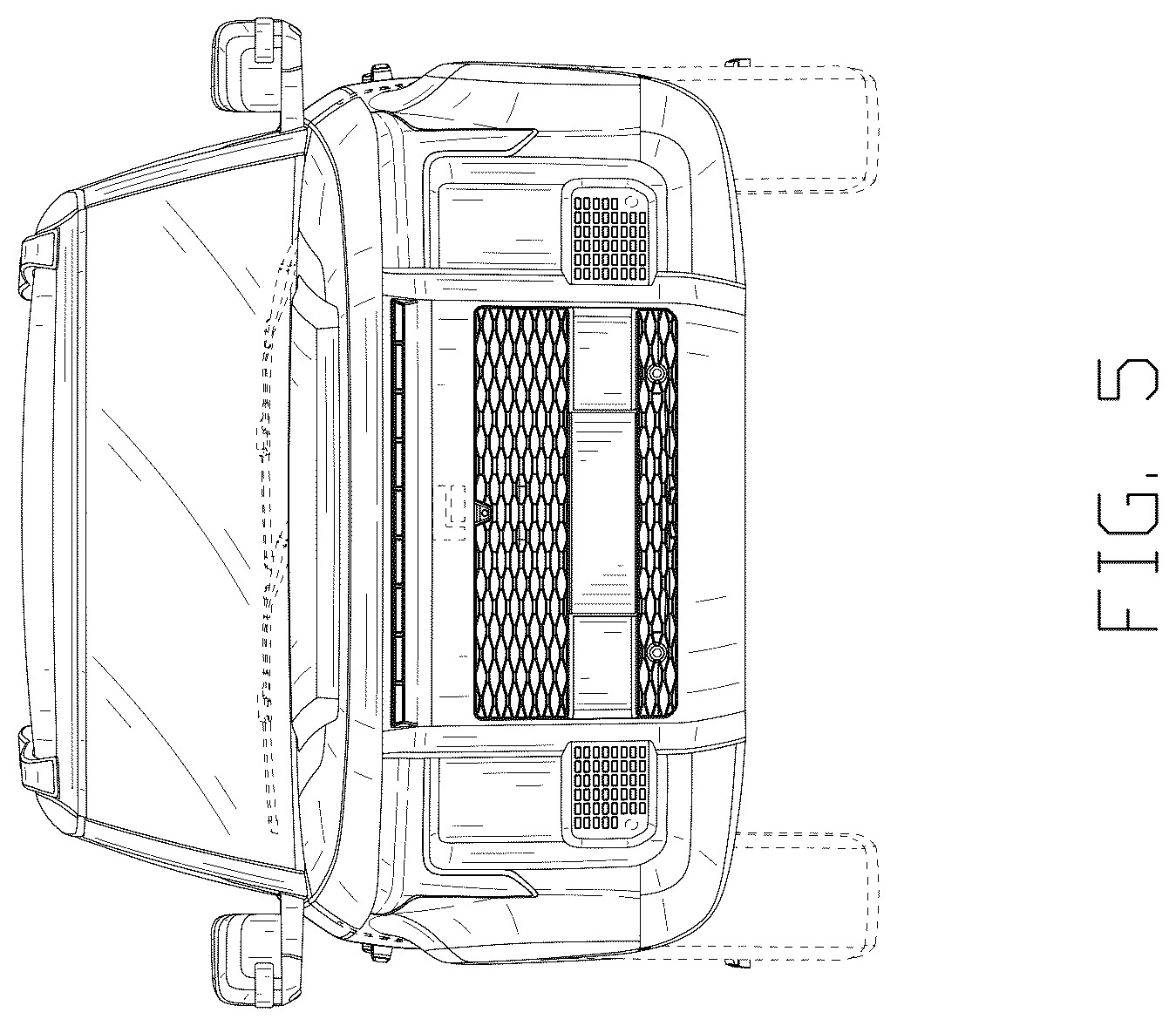 Patent USD1076722 Figure 5 – Vehicle