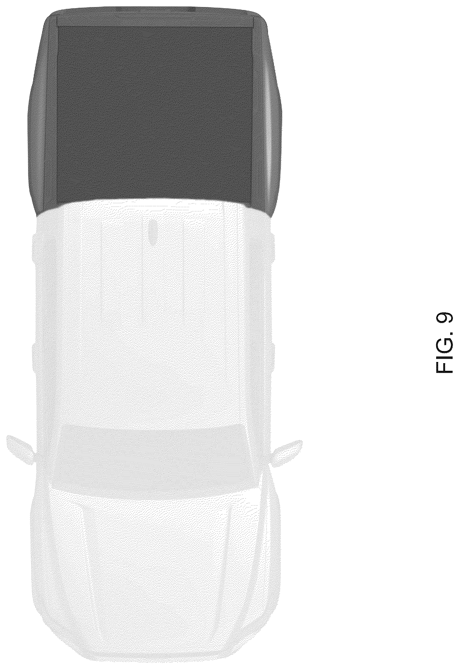 Patent USD1076724 Figure 9 – Rear portion for an automobile