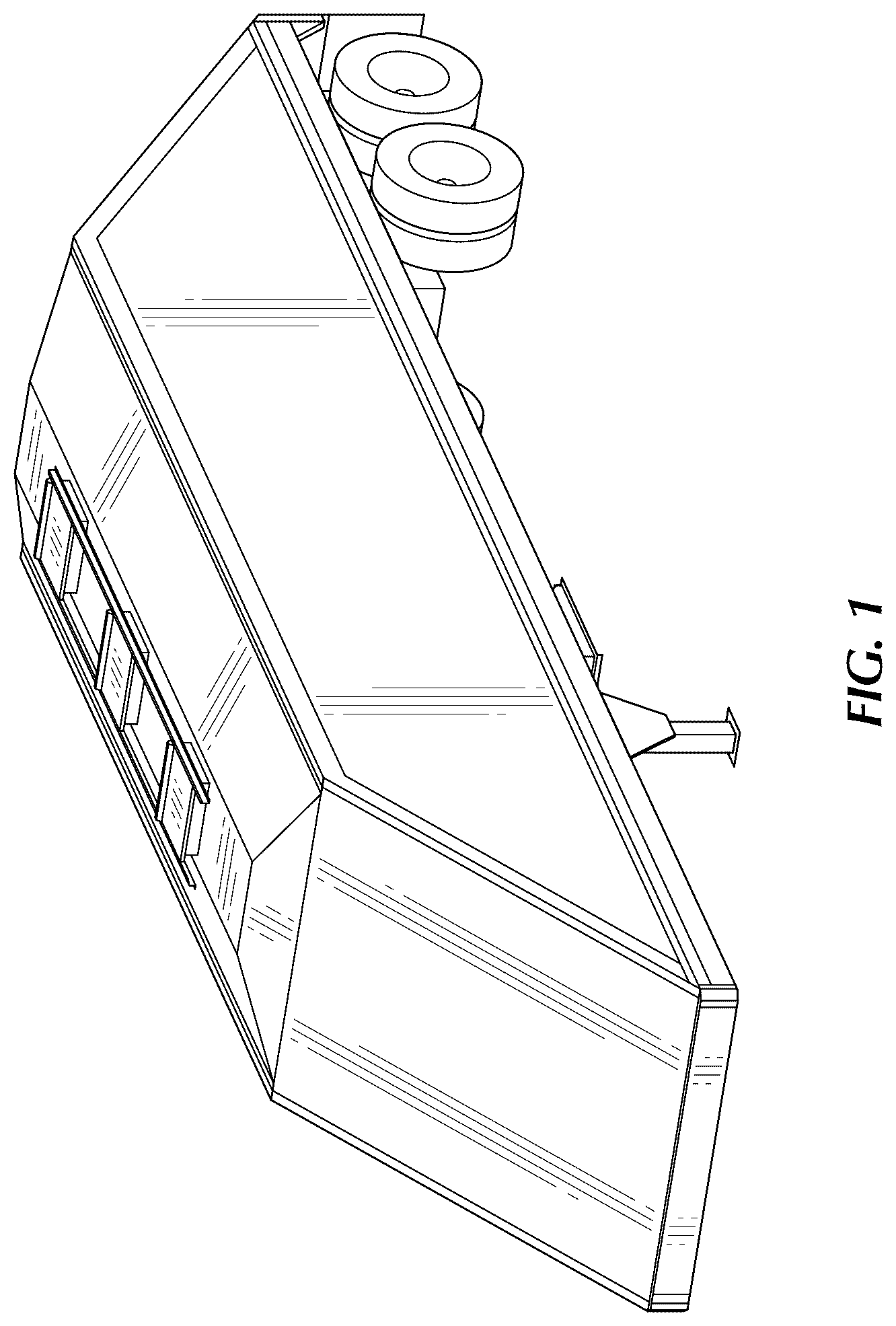 Patent USD1076726 Figure 1 – Trailer system