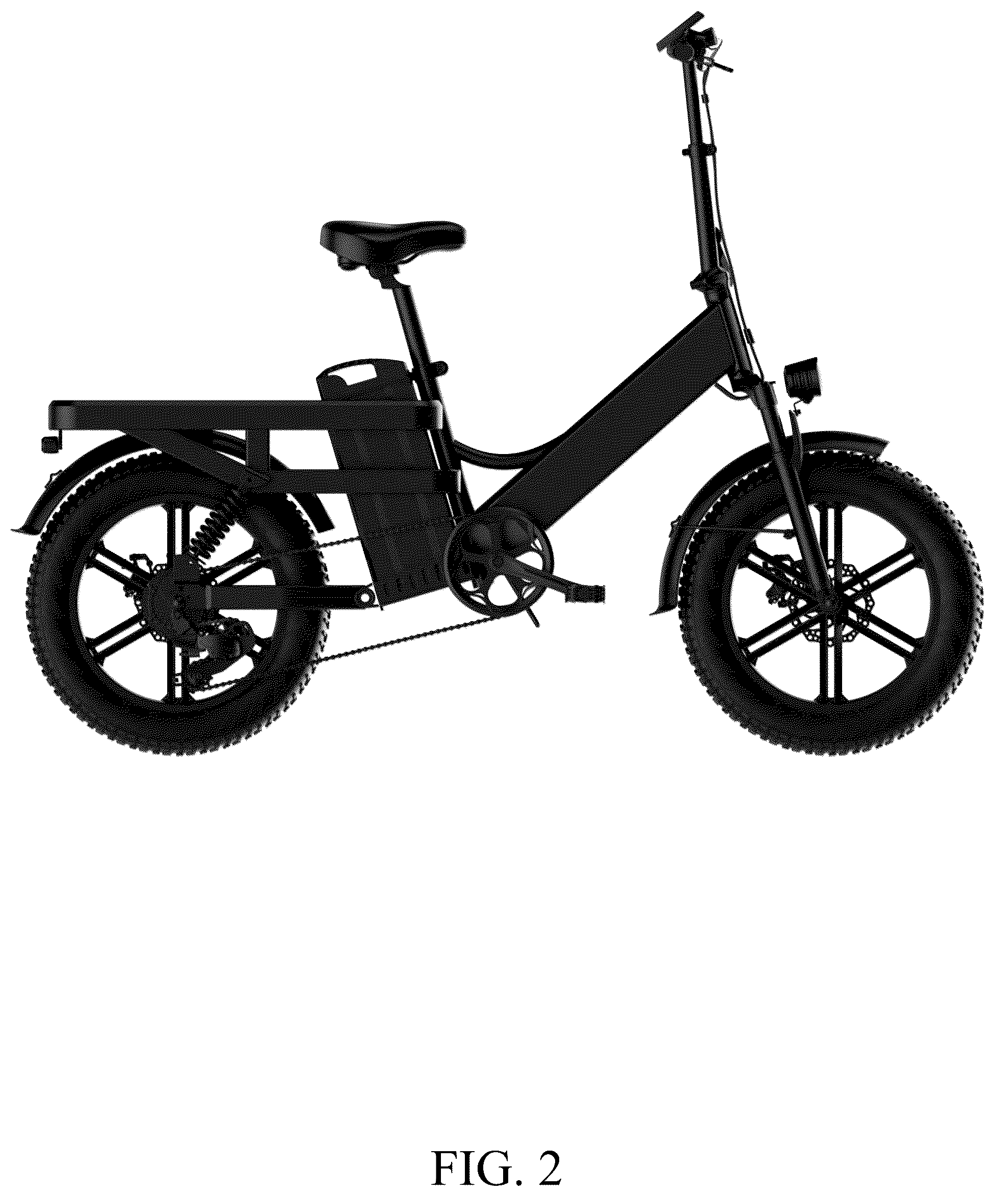 Patent USD1076727 Figure 2 – Electric bicycle