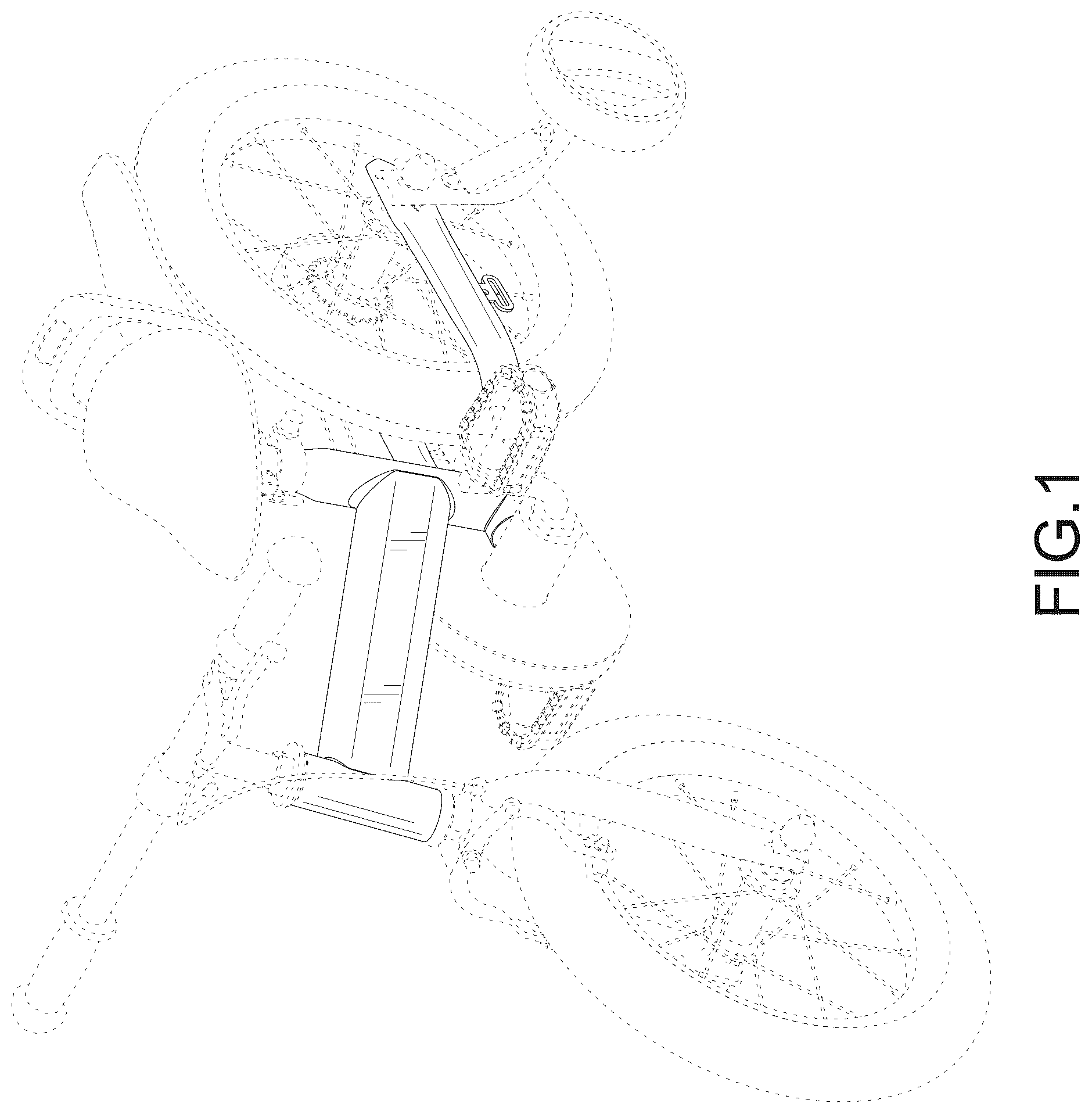Patent USD1076728 Figure 1 – Bicycle