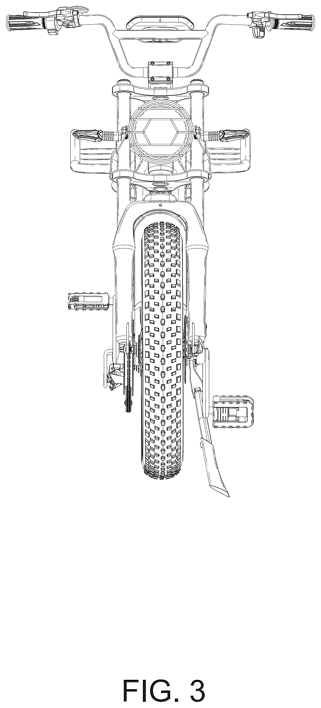 Patent USD1076729 Figure 3 – Electric bicycle