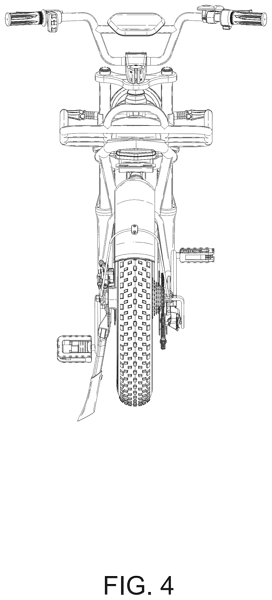 Patent USD1076729 Figure 4 – Electric bicycle