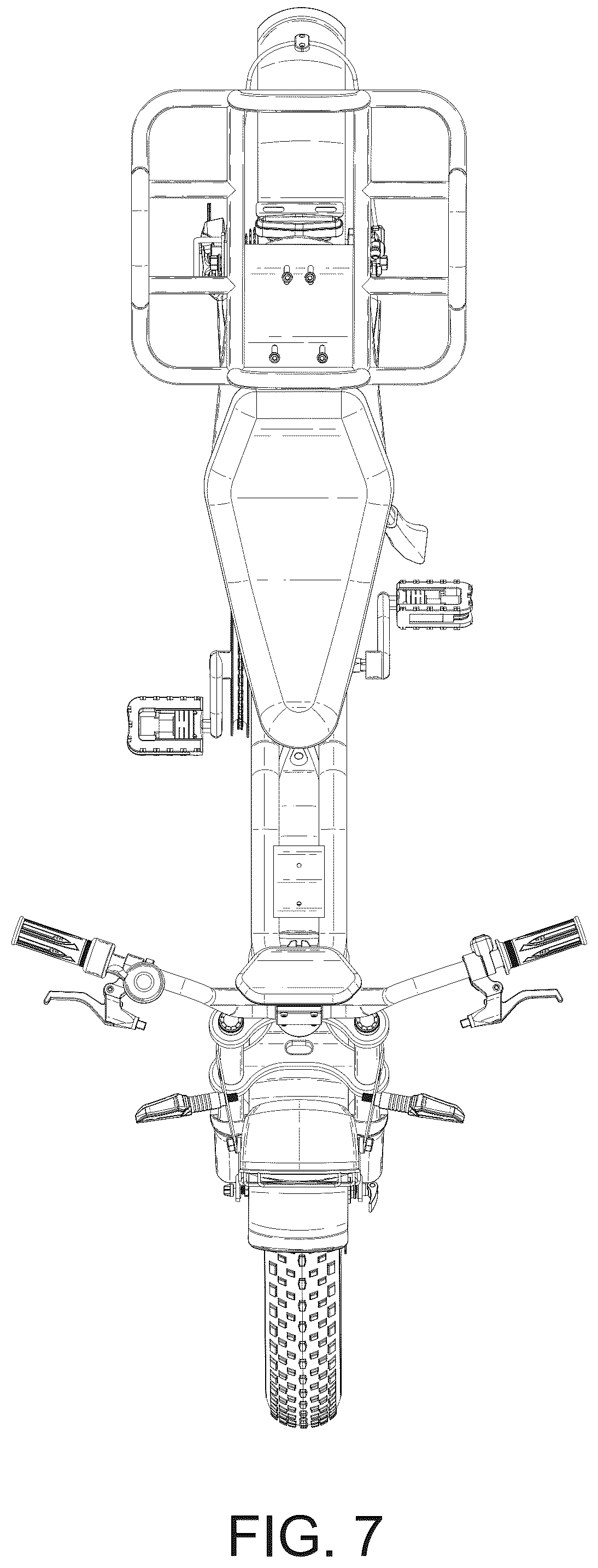 Patent USD1076729 Figure 7 – Electric bicycle