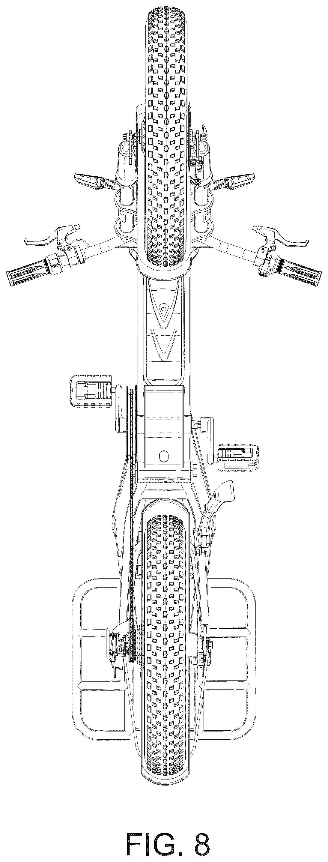 Patent USD1076729 Figure 8 – Electric bicycle