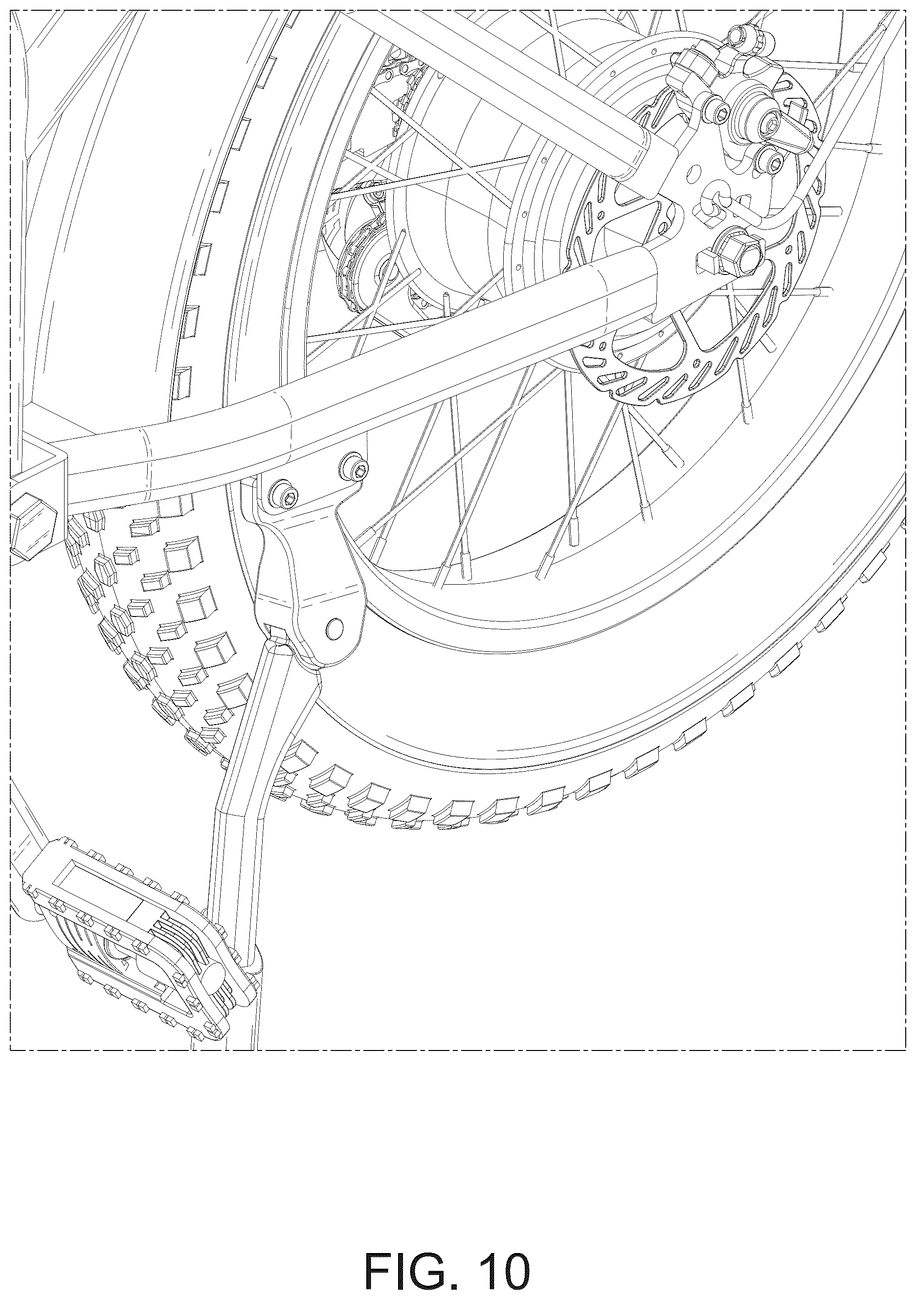 Patent USD1076729 Figure 10 – Electric bicycle