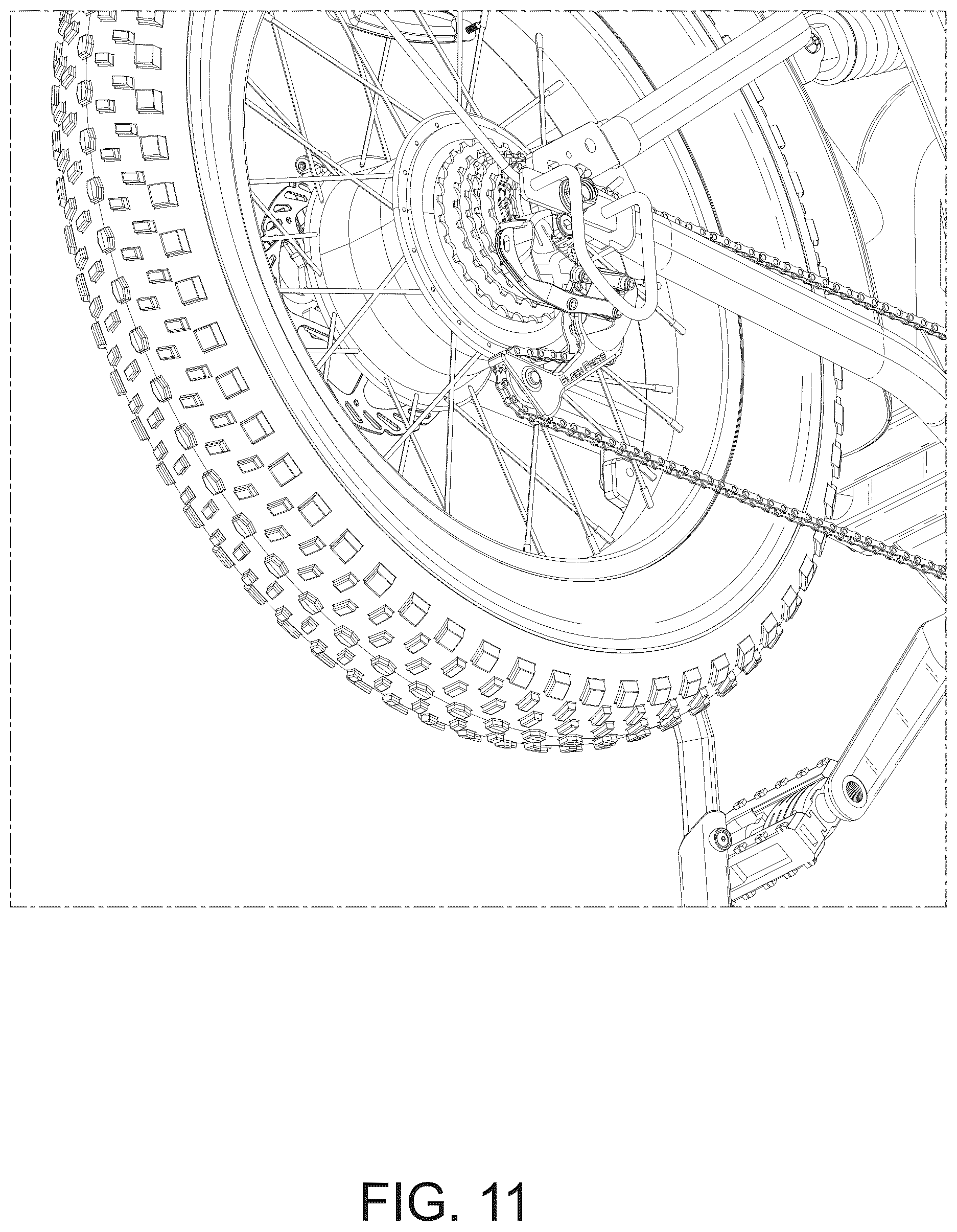 Patent USD1076729 Figure 11 – Electric bicycle