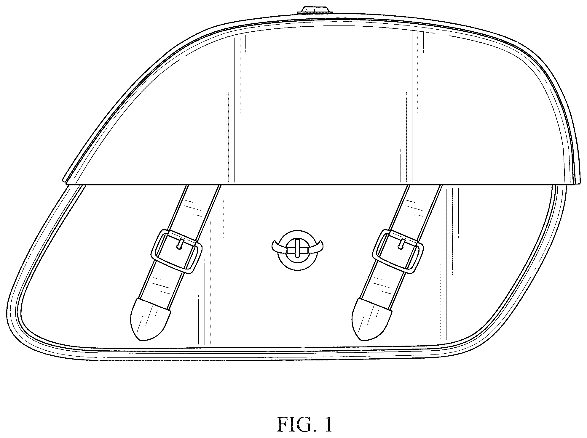 Patent USD1076731 — Saddlebag — Figure 1