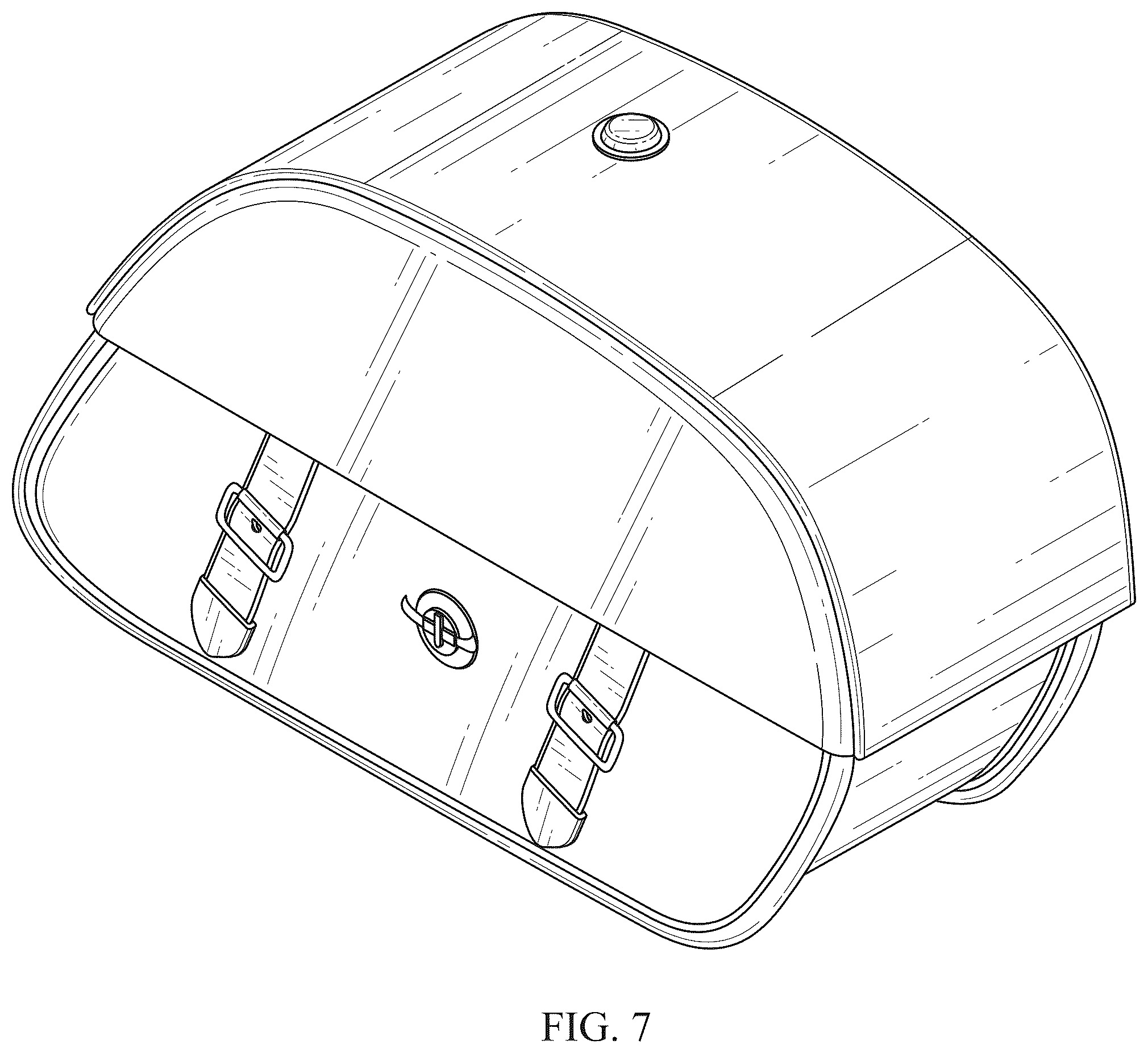 Patent USD1076731 Figure 7 – Saddlebag