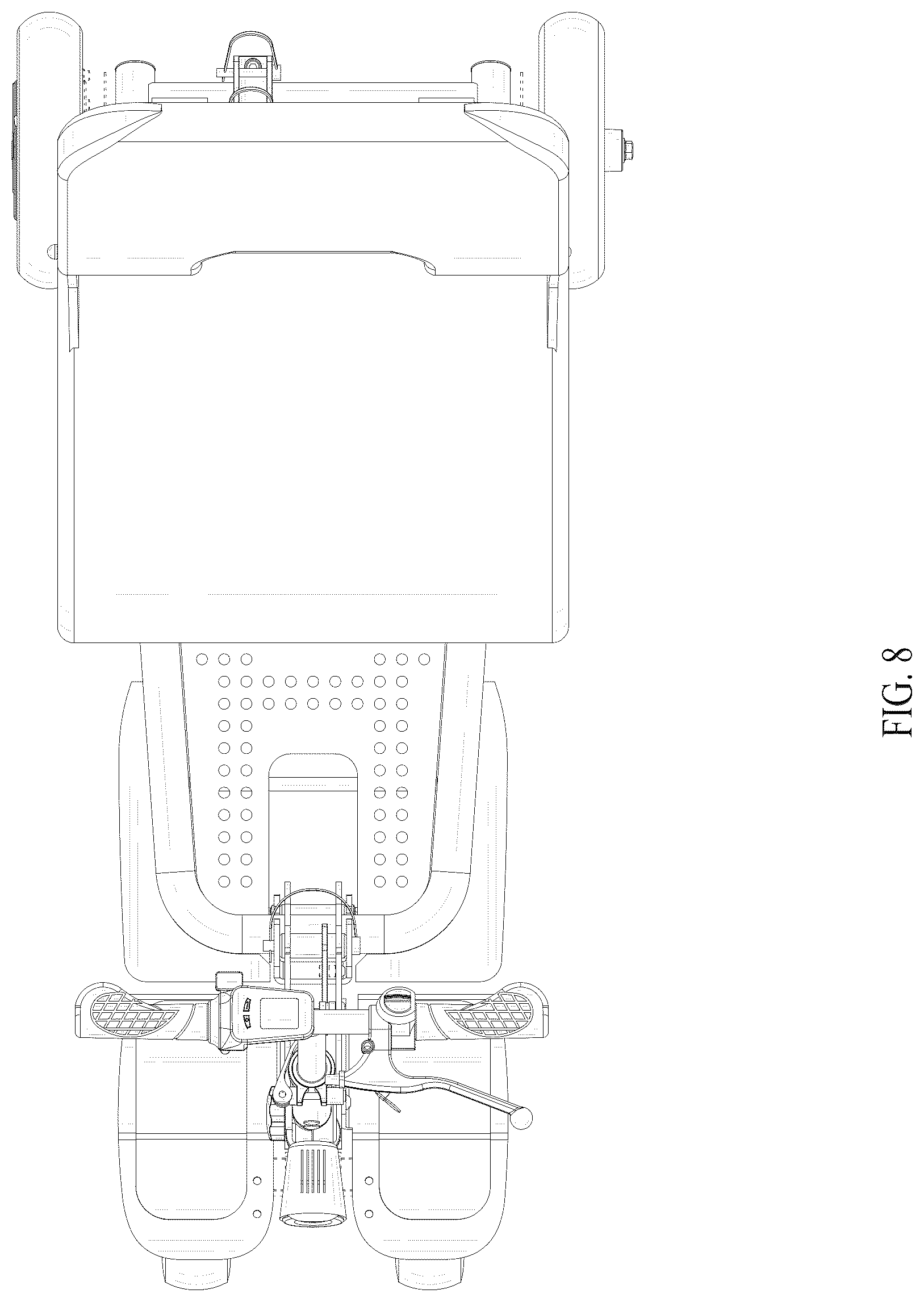 Patent USD1076733 Figure 8 – Portable mobility scooter