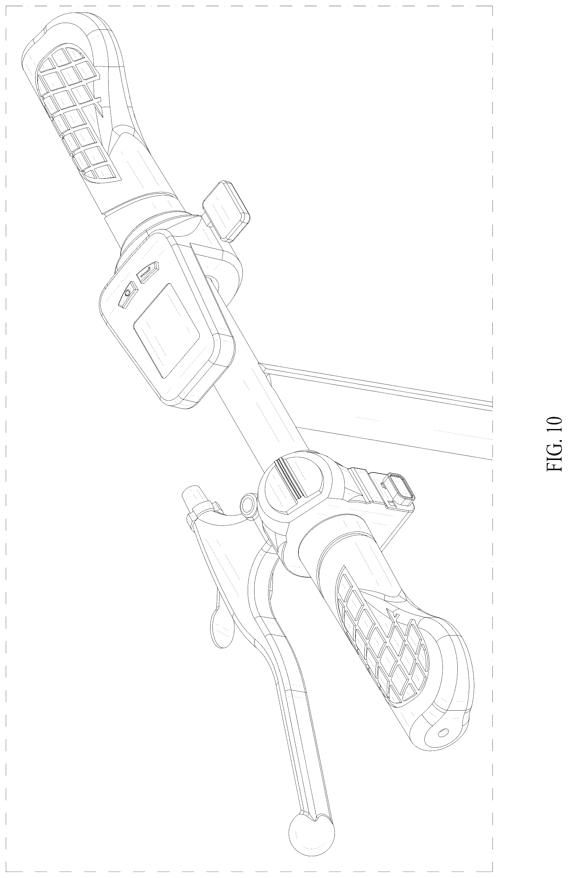 Patent USD1076733 Figure 10 – Portable mobility scooter