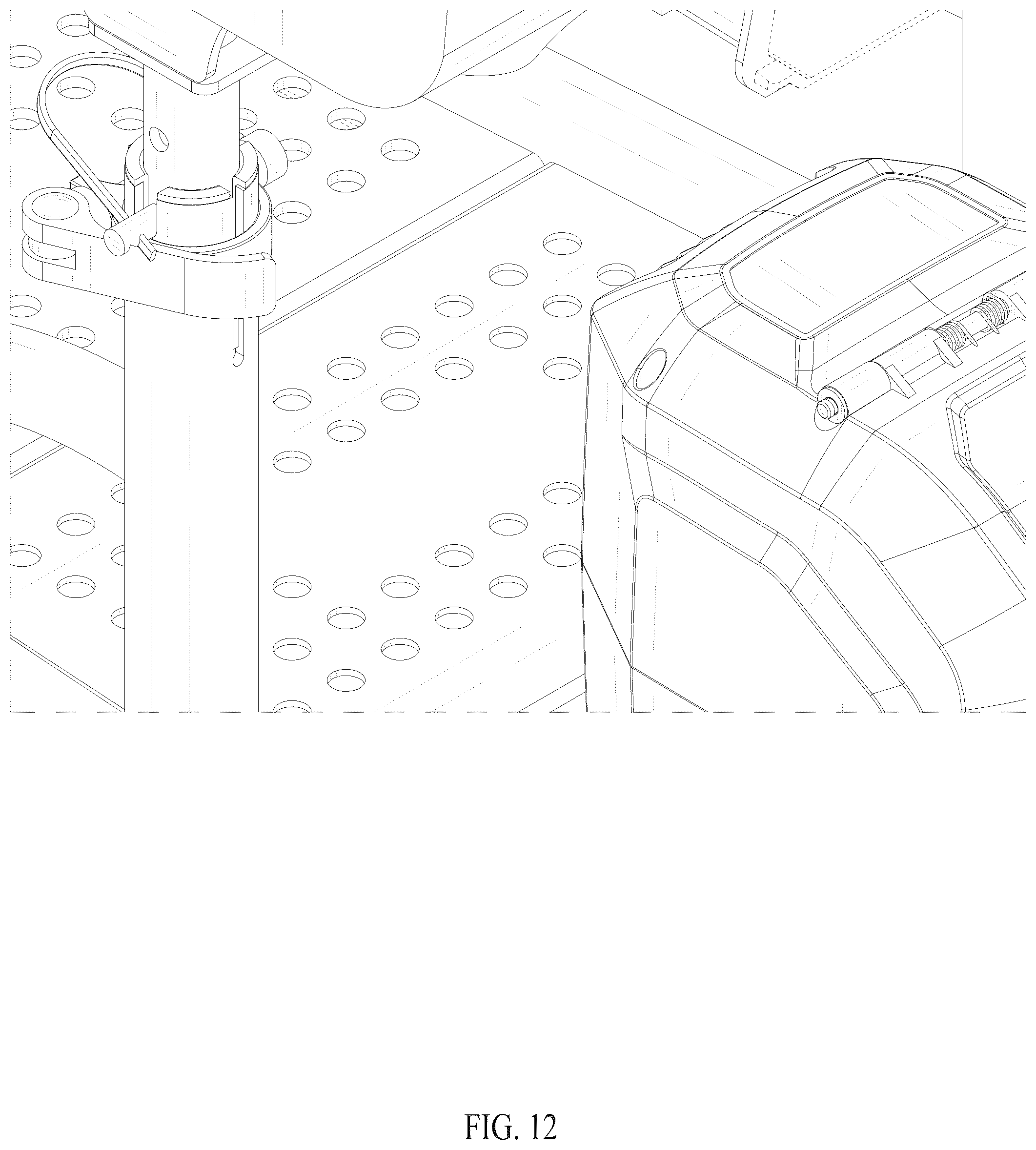 Patent USD1076733 Figure 12 – Portable mobility scooter