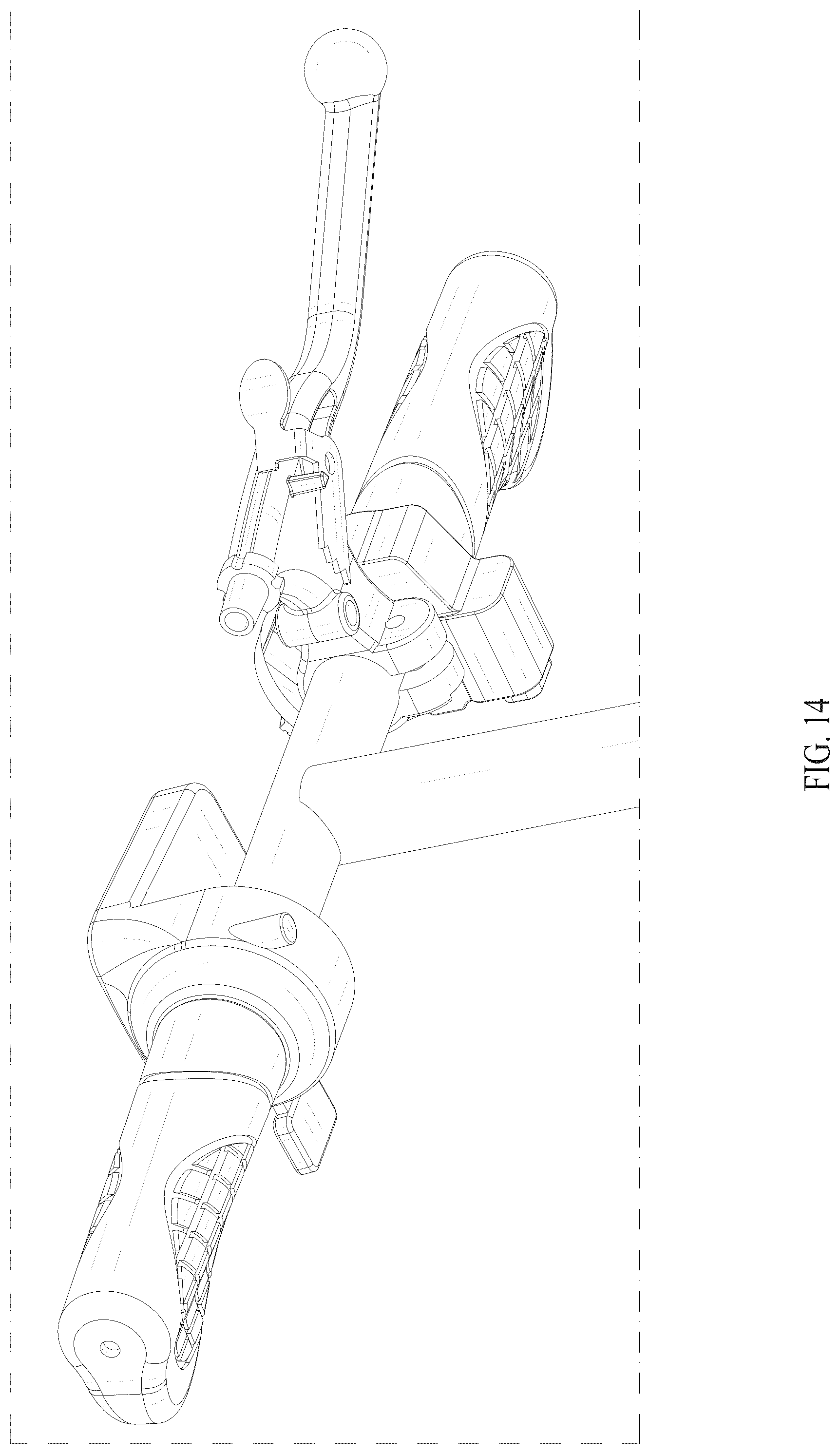 Patent USD1076733 Figure 14 – Portable mobility scooter