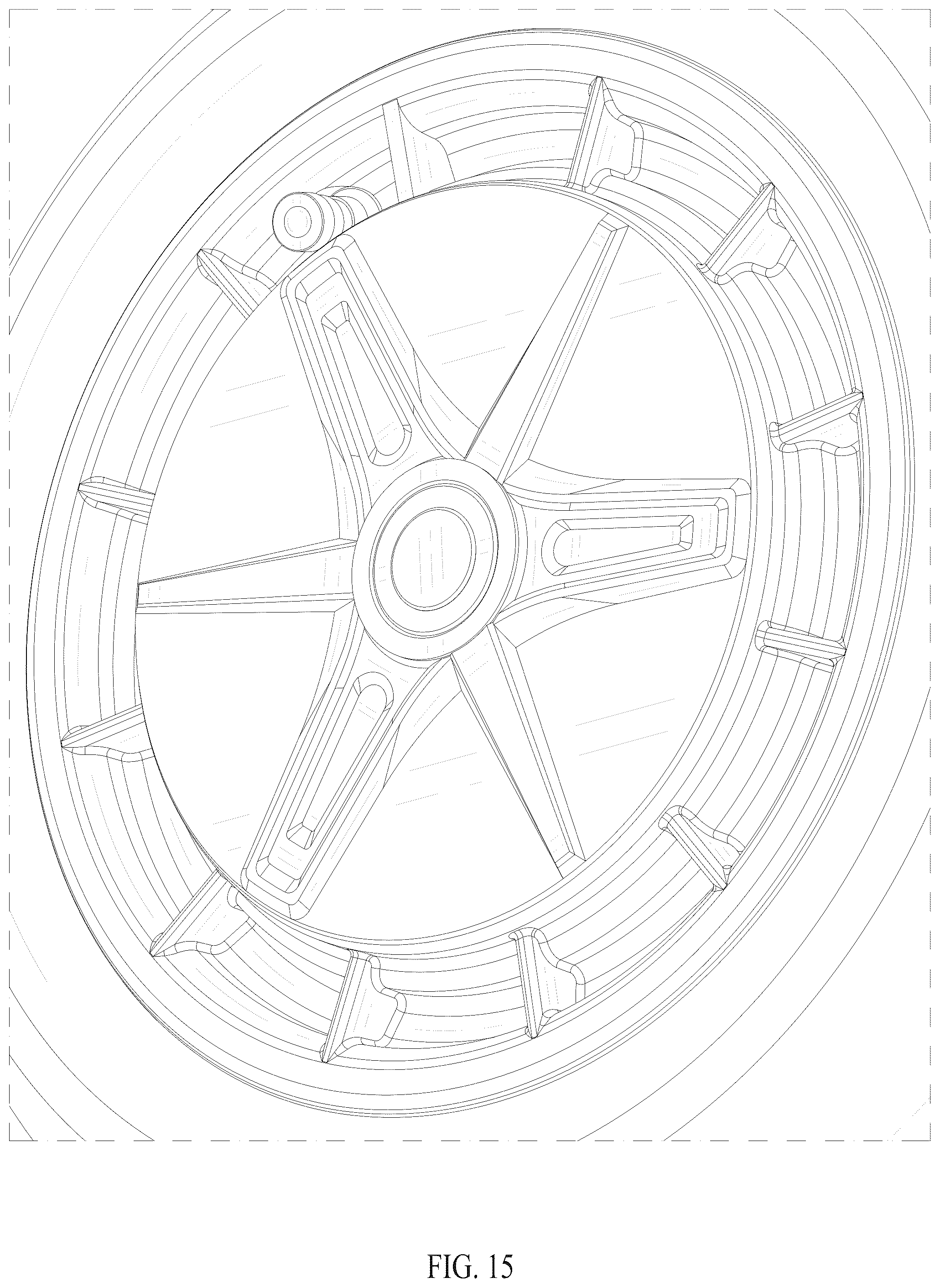 Patent USD1076733 Figure 15 – Portable mobility scooter