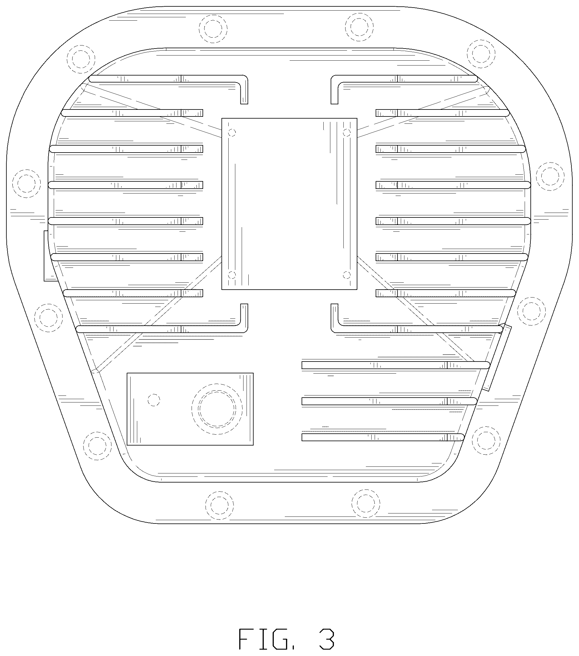 Patent USD1076734 Figure 3 – Differential cover