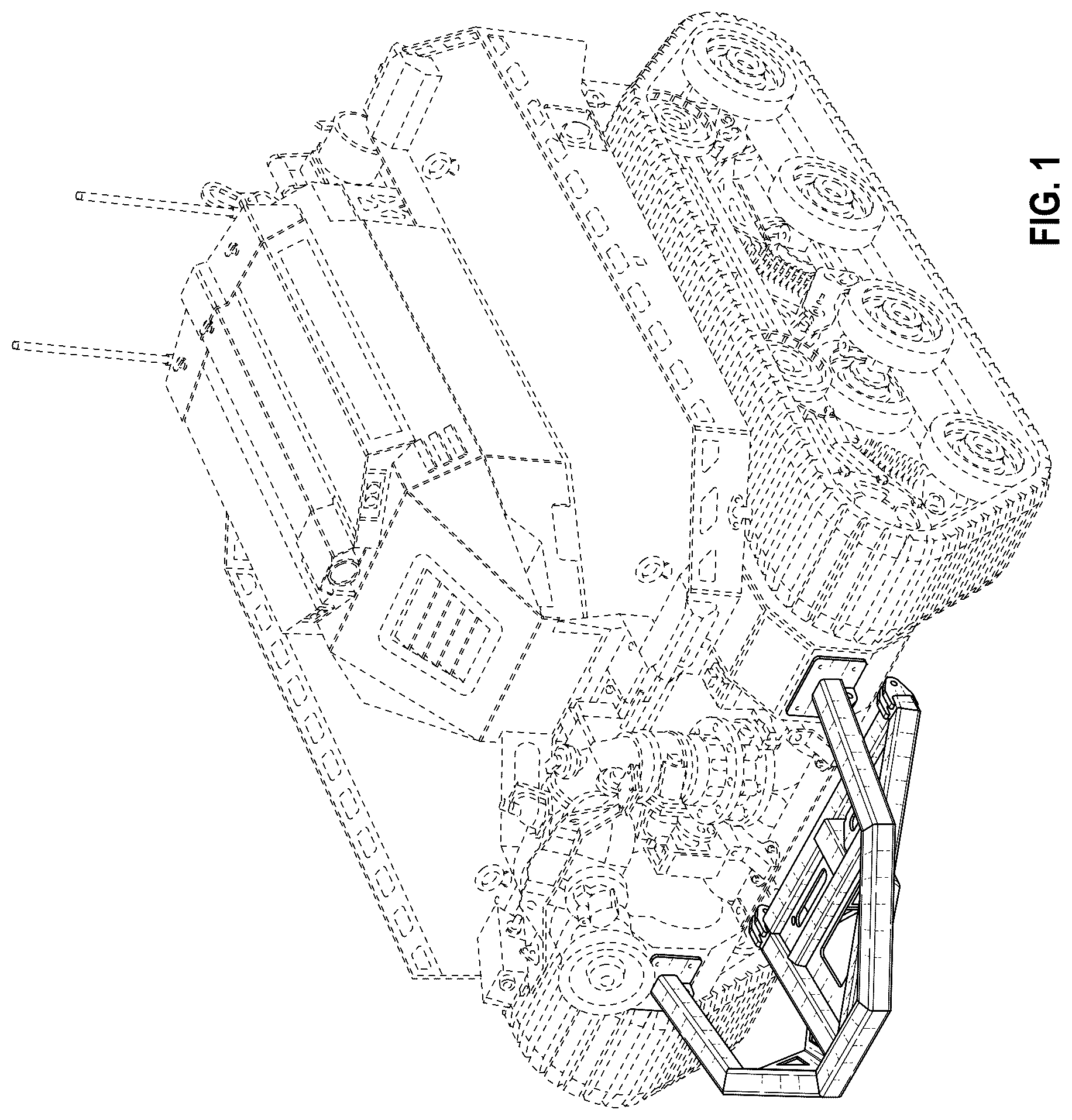 Patent USD1076735 Figure 1 – Bumper and towing receiver for vehicles