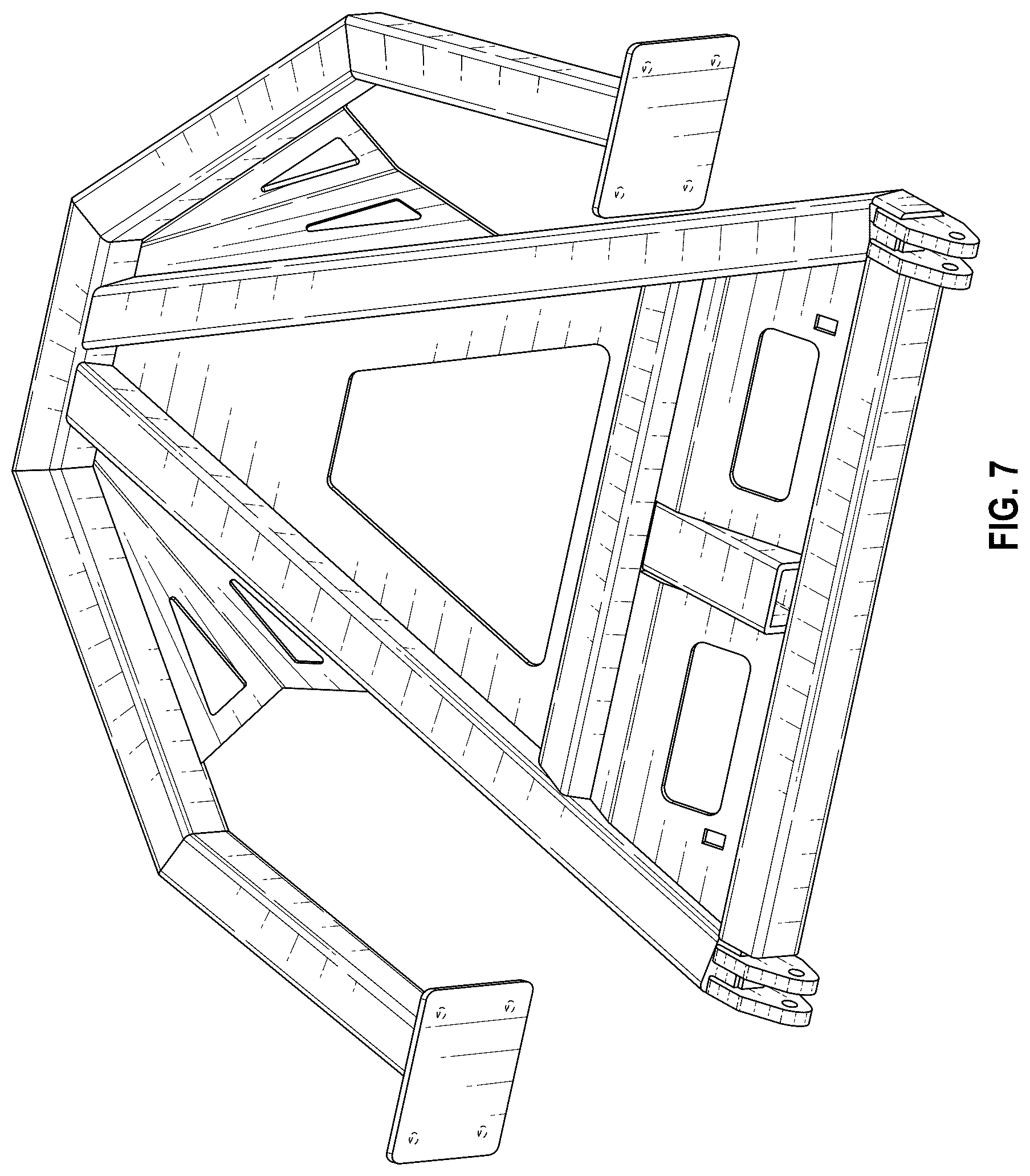Patent USD1076735 Figure 7 – Bumper and towing receiver for vehicles