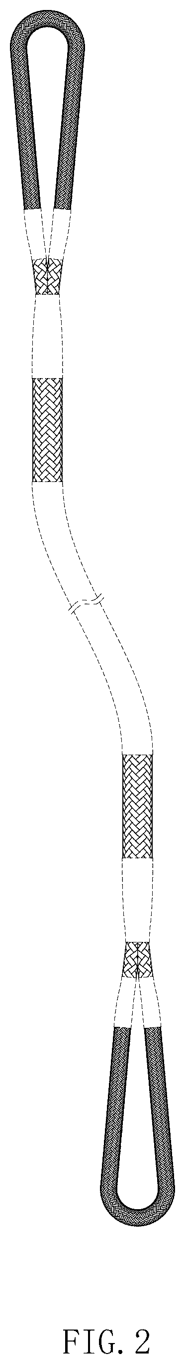 Patent USD1076736 Figure 2 – Synthetic recovery slings rope