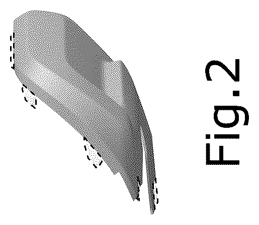 Patent USD1076738 Figure 2 – Vehicle rear lower bumper cover