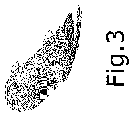 Patent USD1076738 Figure 3 – Vehicle rear lower bumper cover