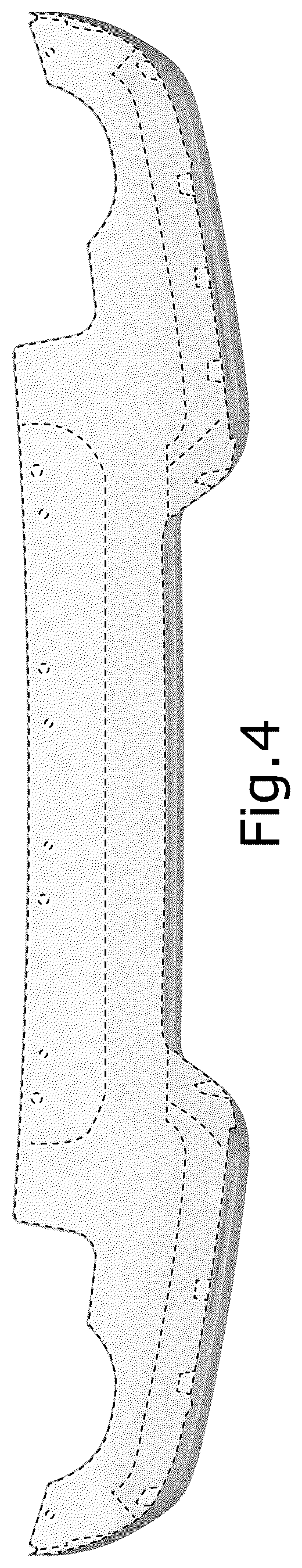 Patent USD1076738 Figure 4 – Vehicle rear lower bumper cover