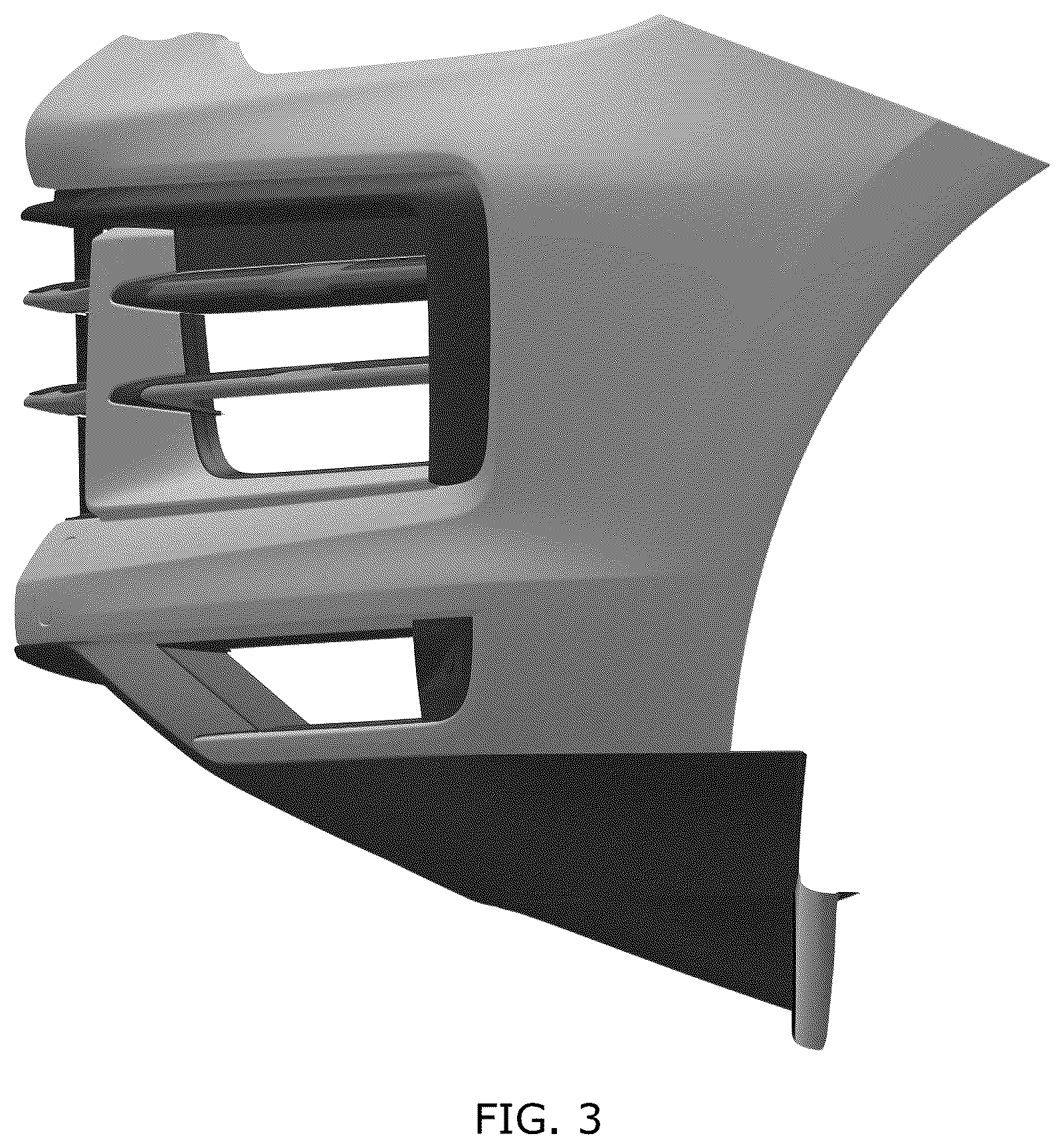 Patent USD1076742 Figure 3 – Front bumper for motor vehicle