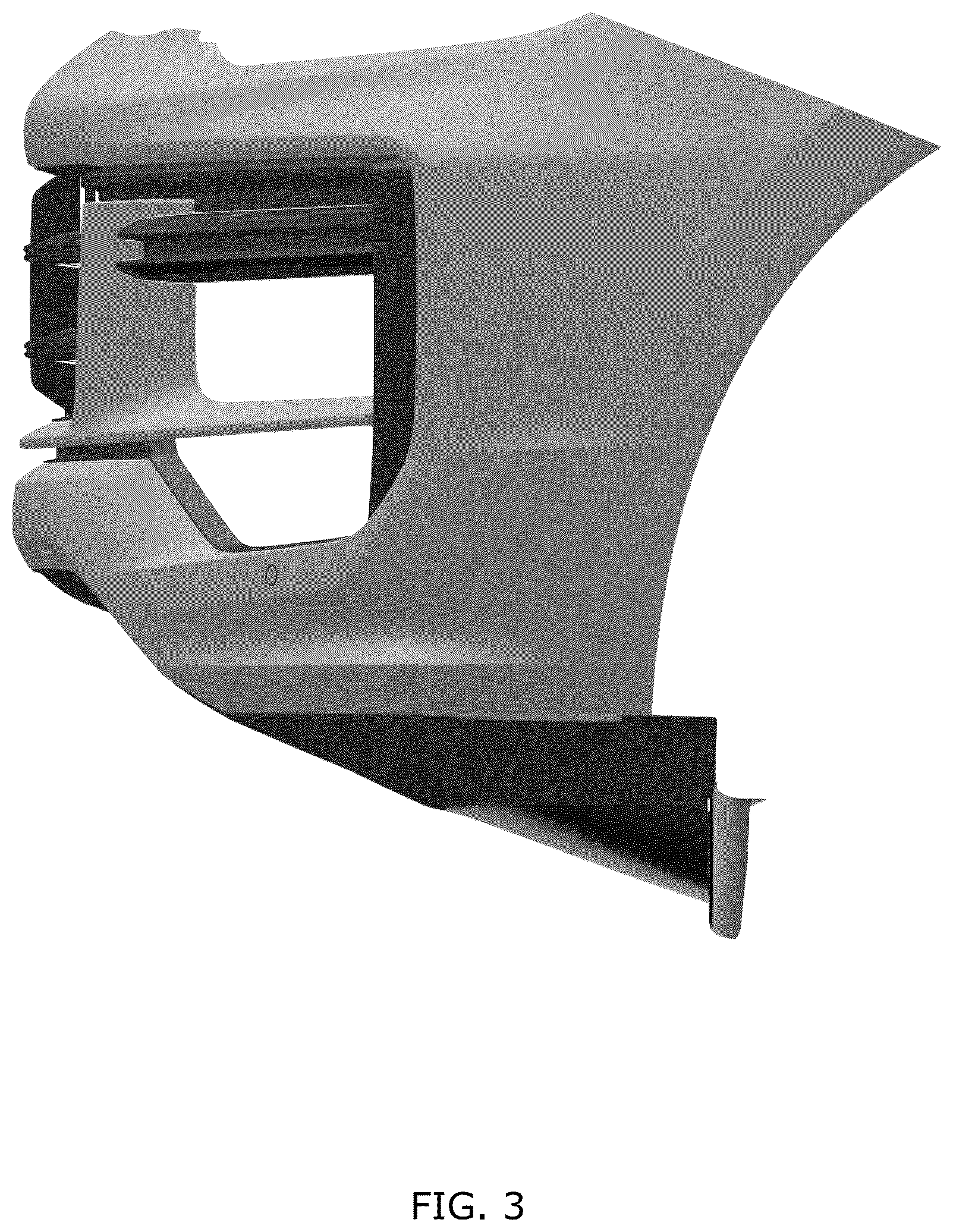 Patent USD1076743 Figure 3 – Front bumper for motor vehicle
