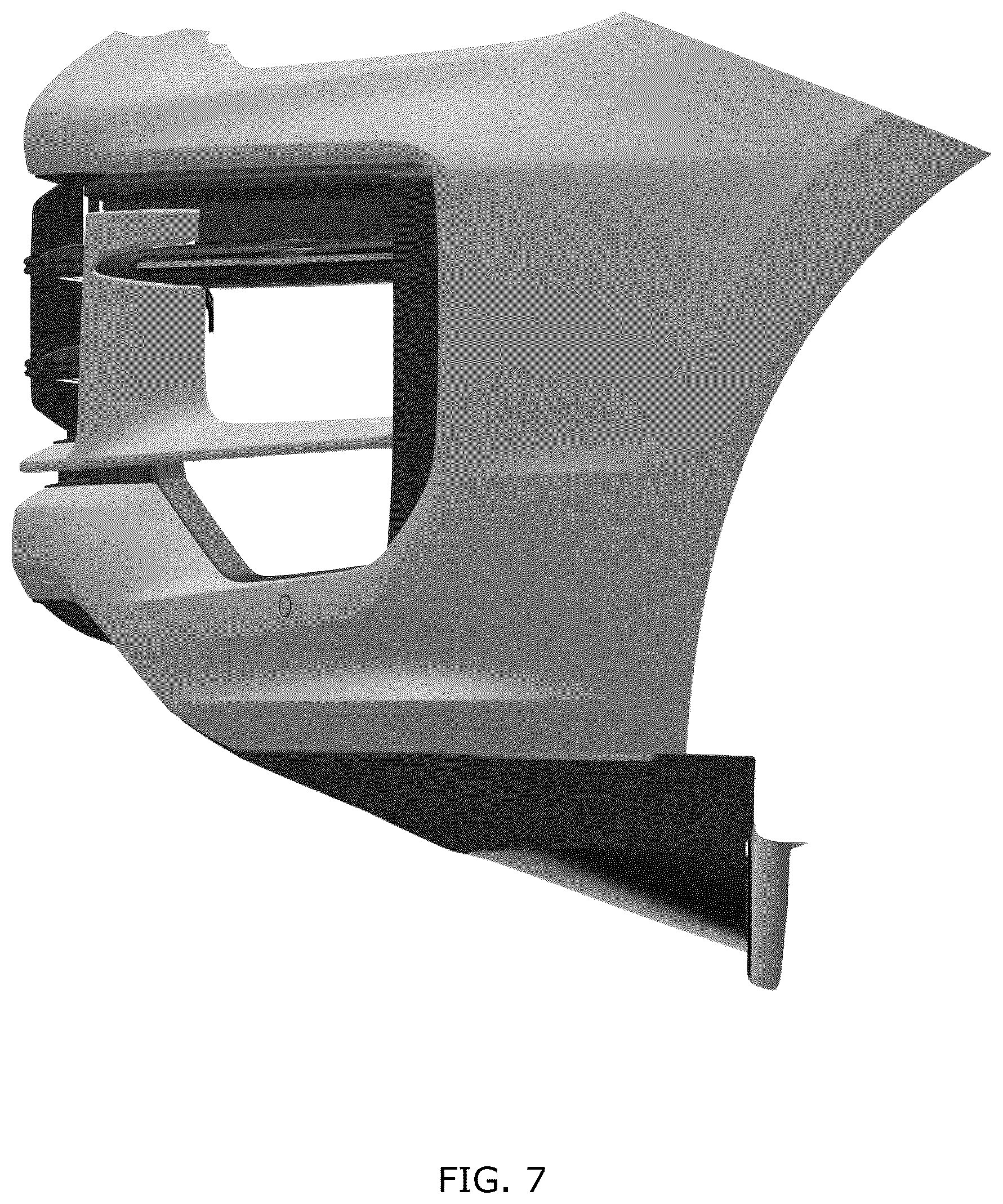 Patent USD1076743 Figure 7 – Front bumper for motor vehicle