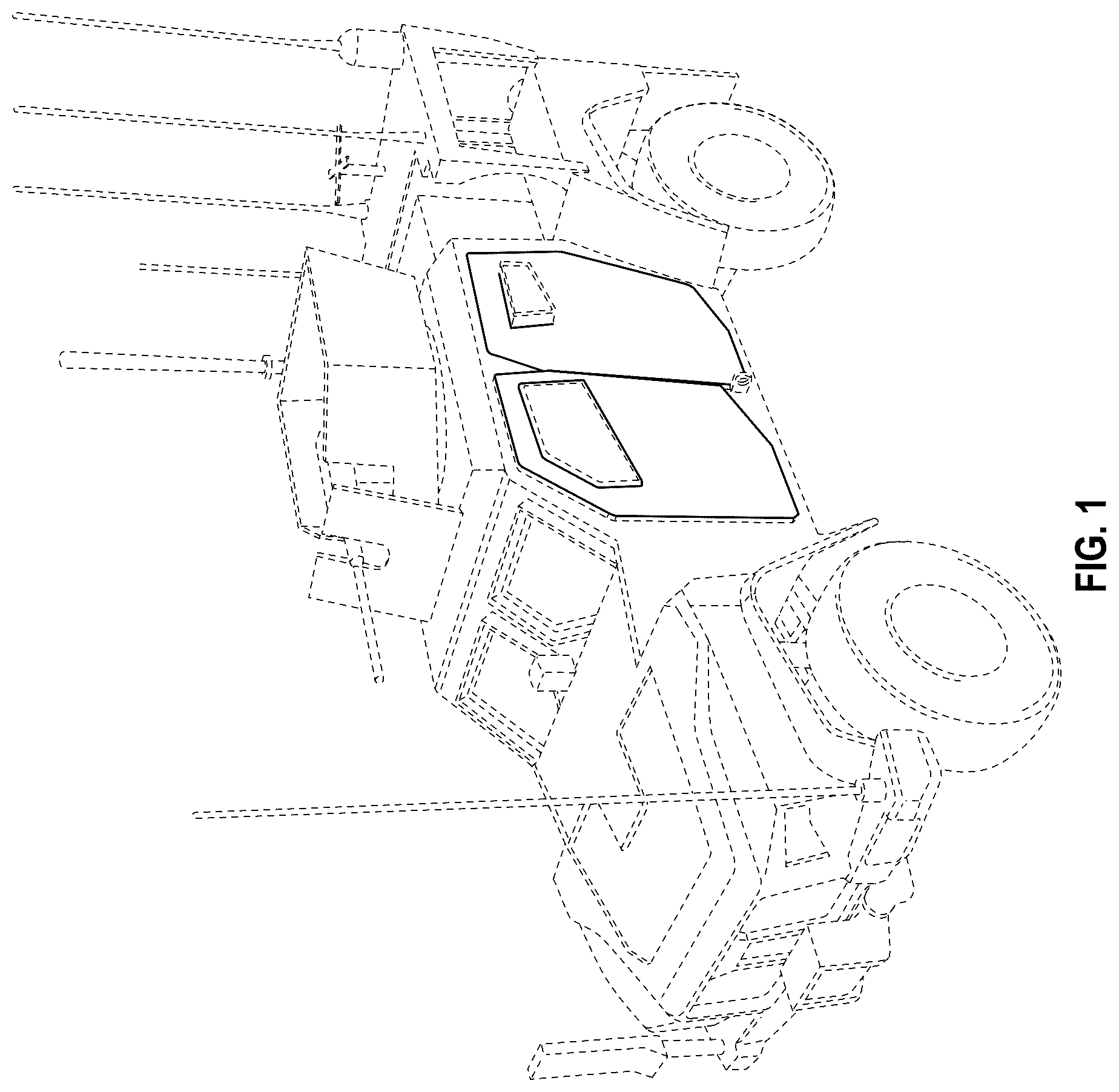 Patent USD1076745 Figure 1 – Set of vehicle doors