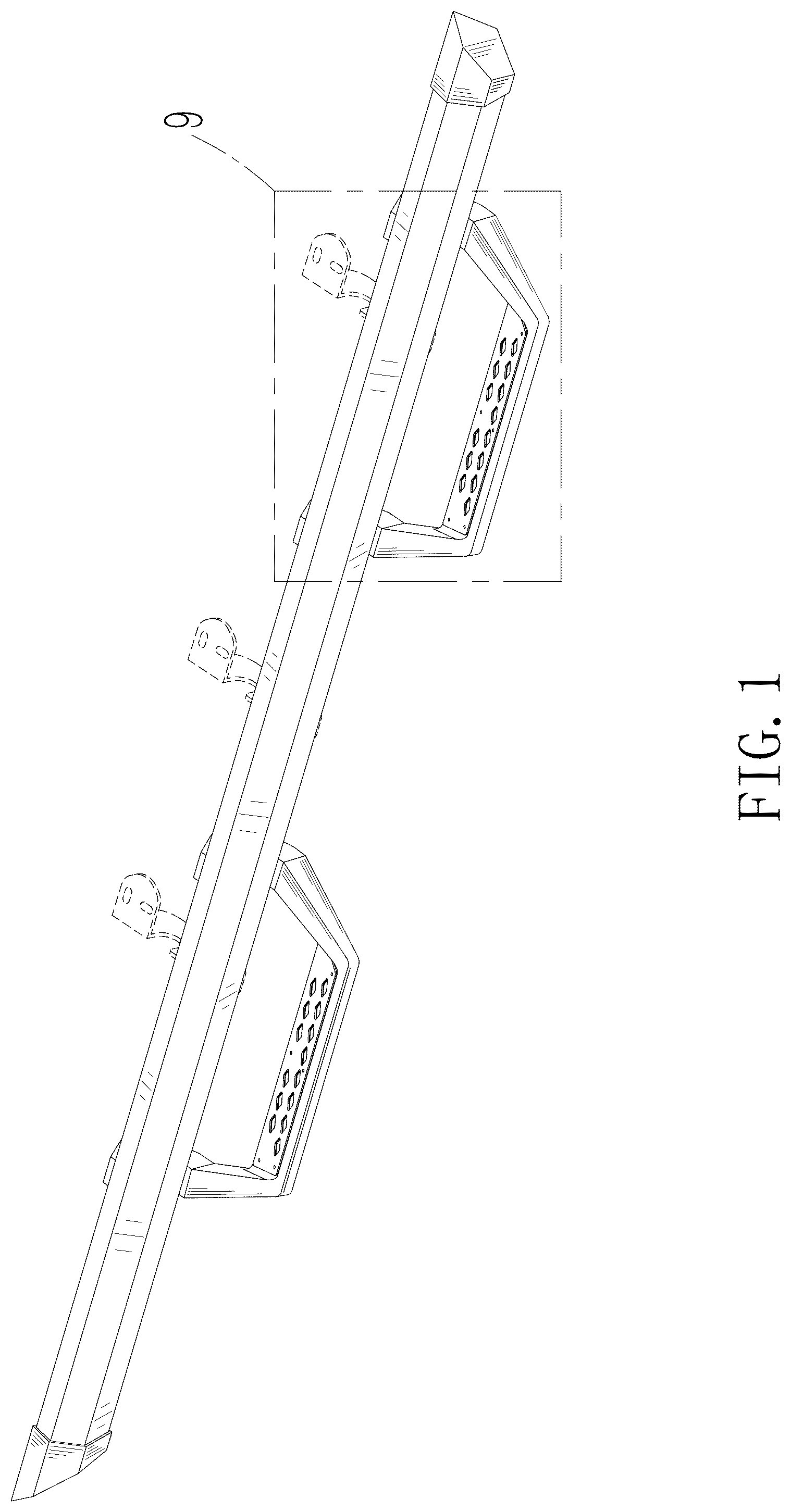 Patent USD1076746 Figure 1 – Vehicle side step
