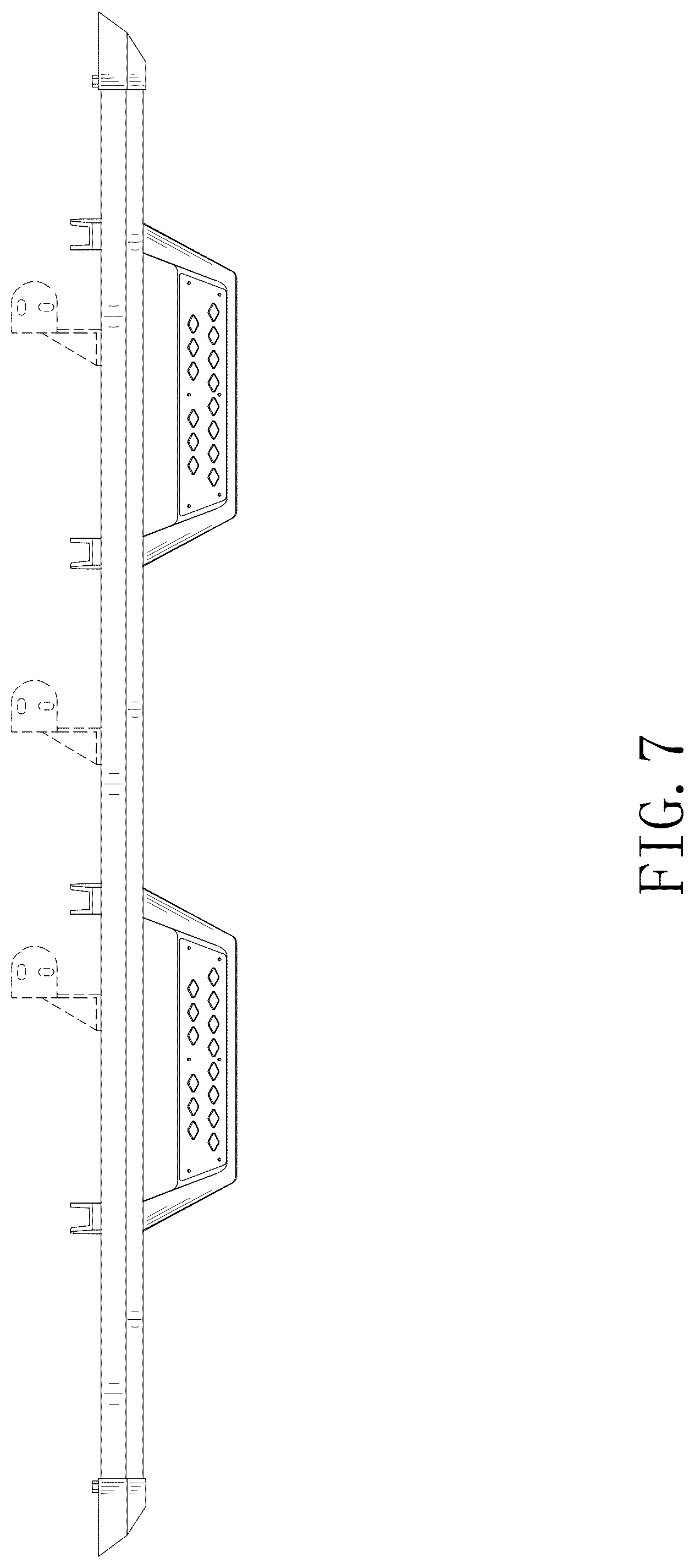 Patent USD1076746 Figure 7 – Vehicle side step