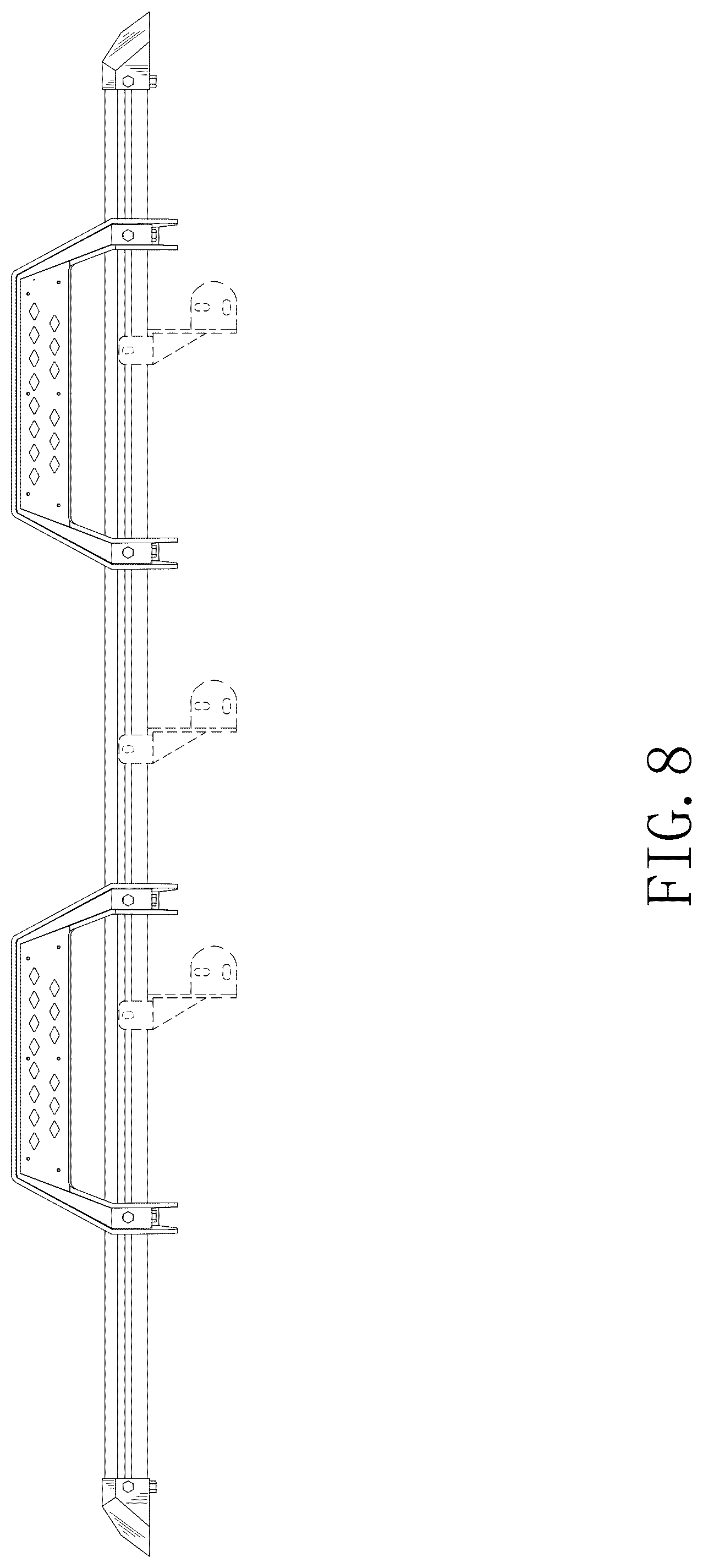 Patent USD1076746 Figure 8 – Vehicle side step