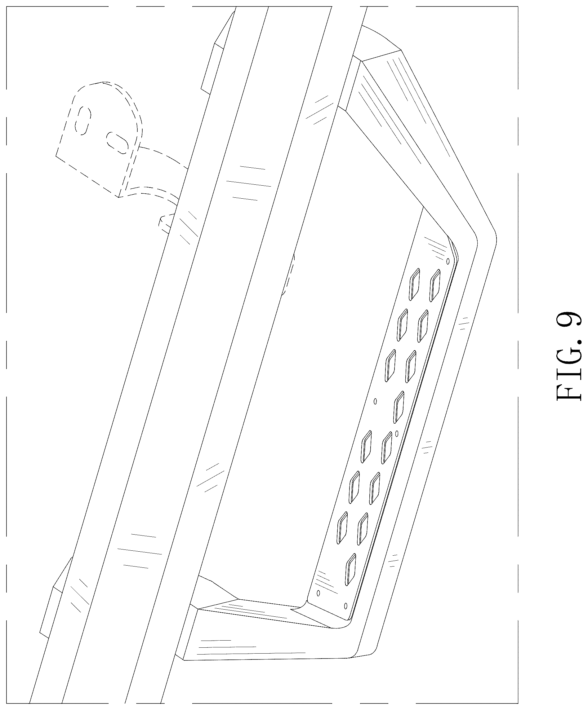 Patent USD1076746 Figure 9 – Vehicle side step