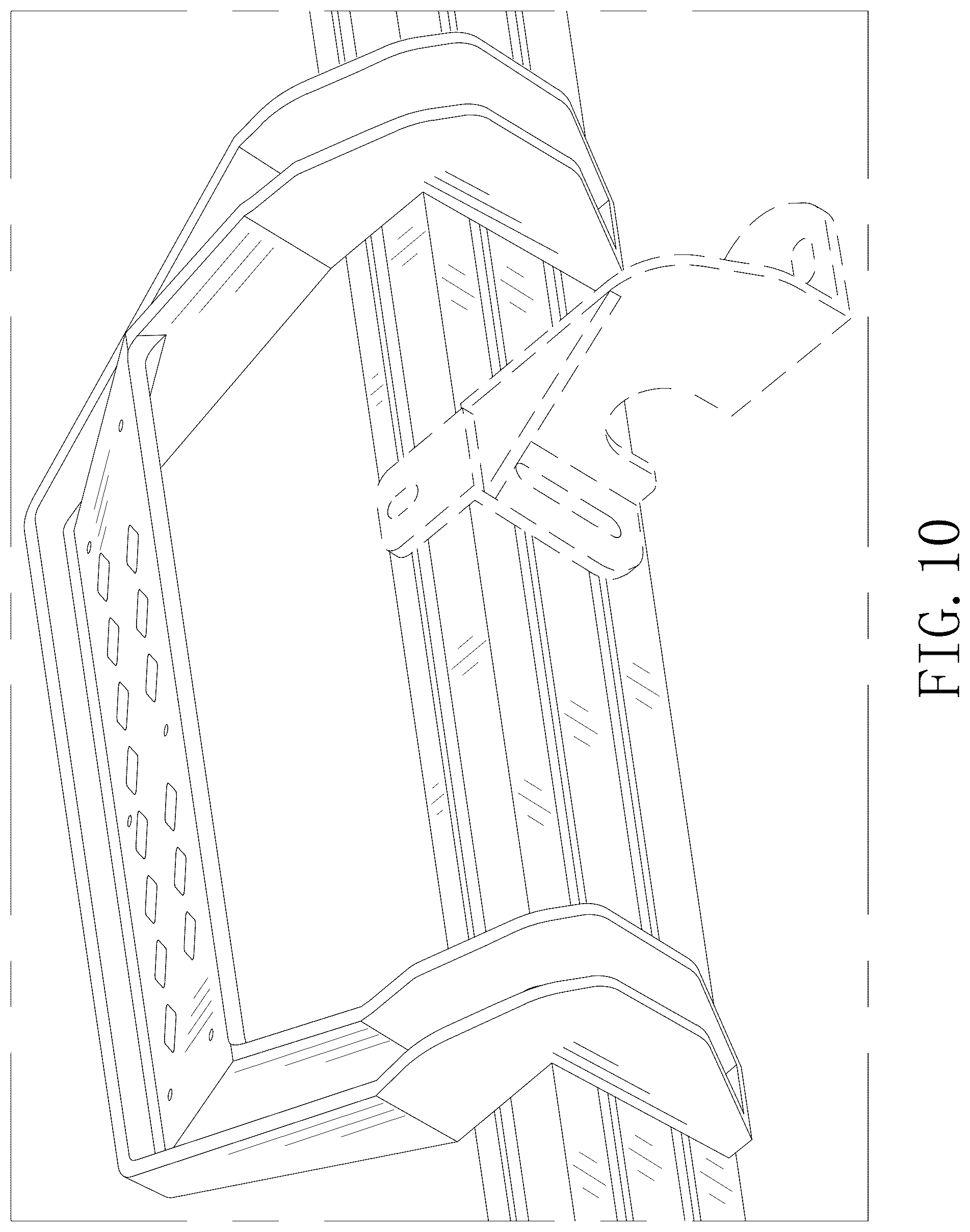 Patent USD1076746 Figure 10 – Vehicle side step