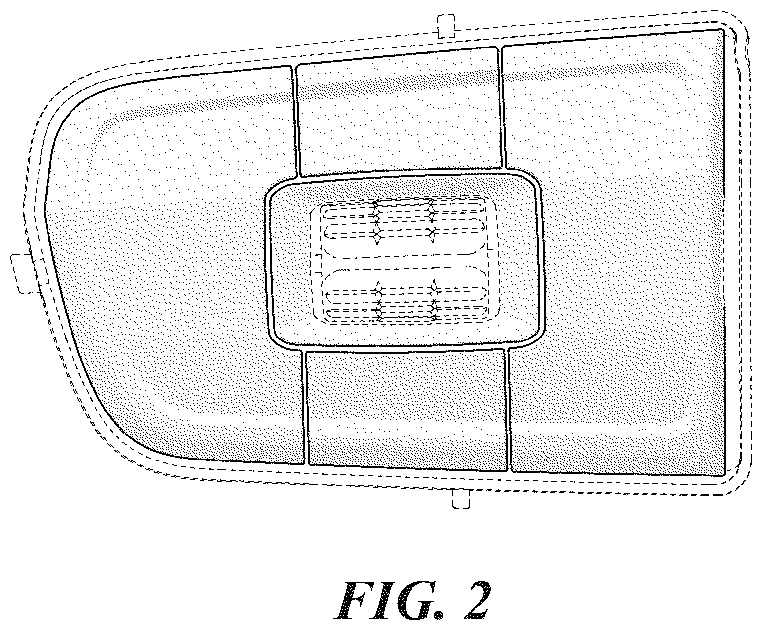 Patent USD1076747 Figure 2 – Set of vehicle steering wheel control switches