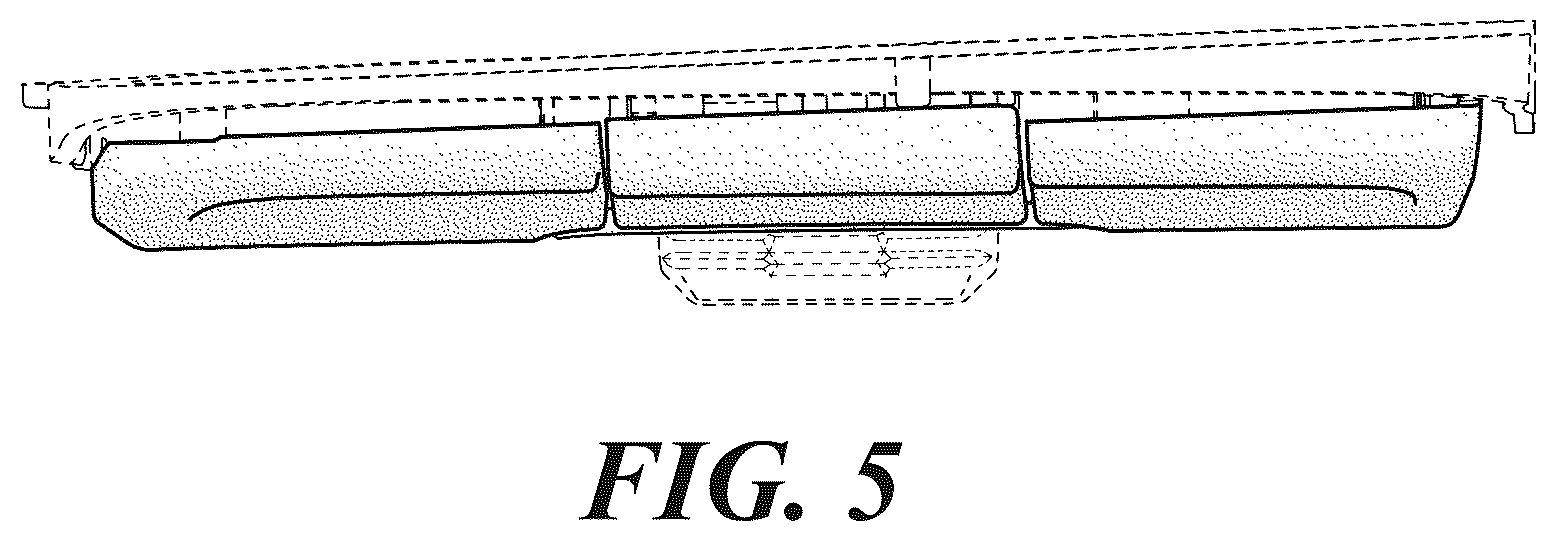 Patent USD1076747 Figure 5 – Set of vehicle steering wheel control switches
