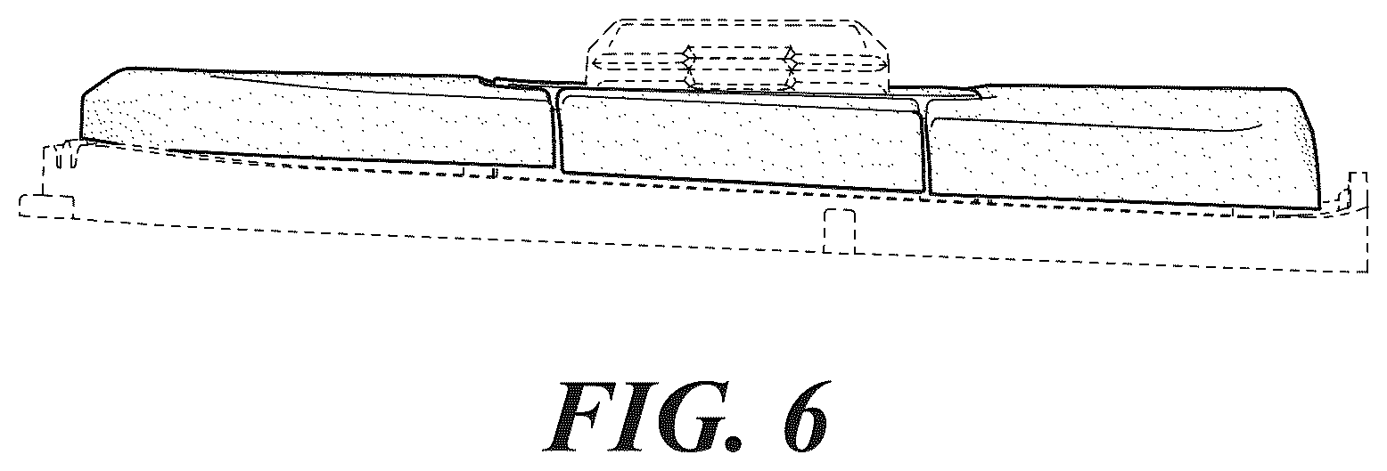 Patent USD1076747 Figure 6 – Set of vehicle steering wheel control switches