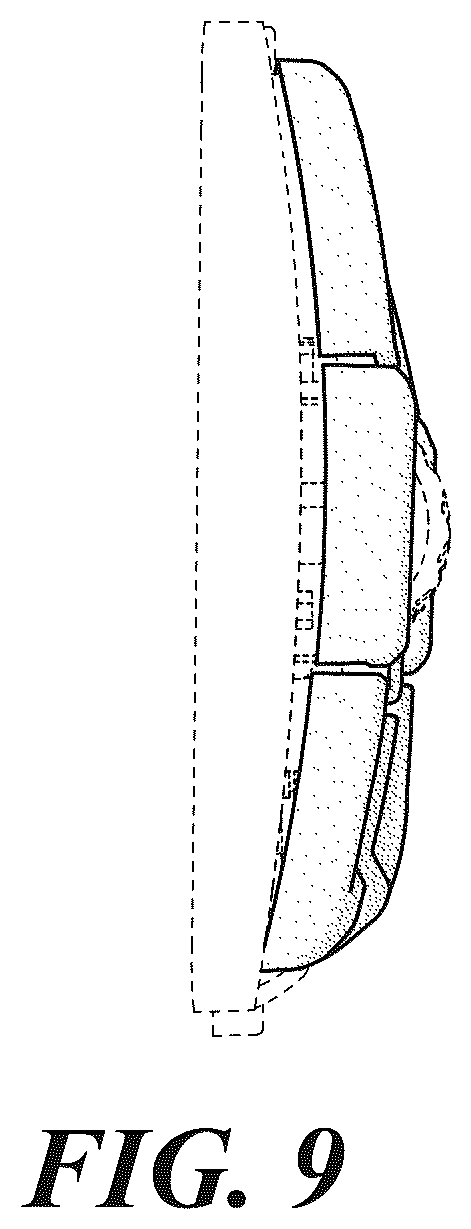 Patent USD1076747 Figure 9 – Set of vehicle steering wheel control switches