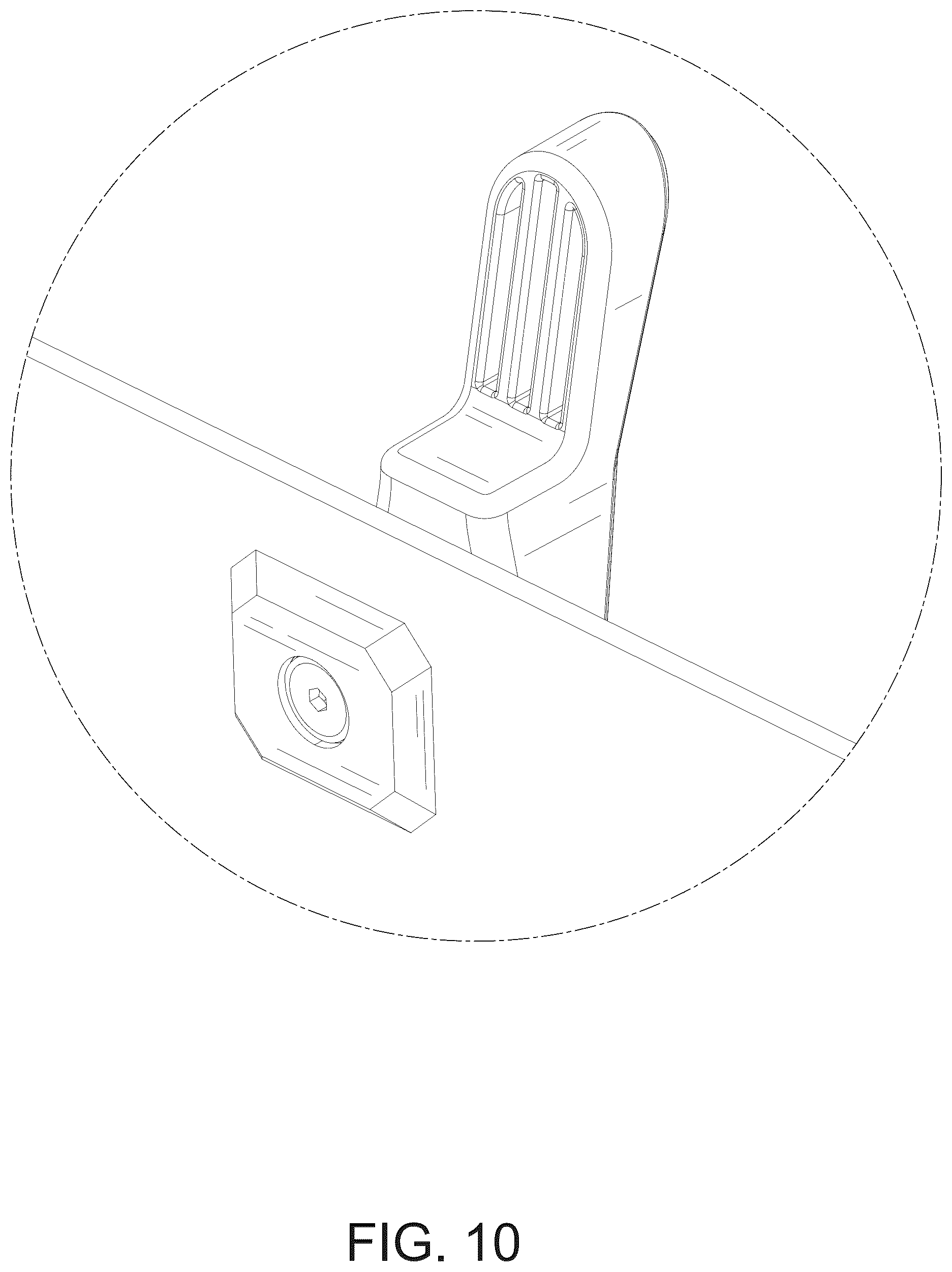 Patent USD1076748 Figure 10 – Windshield