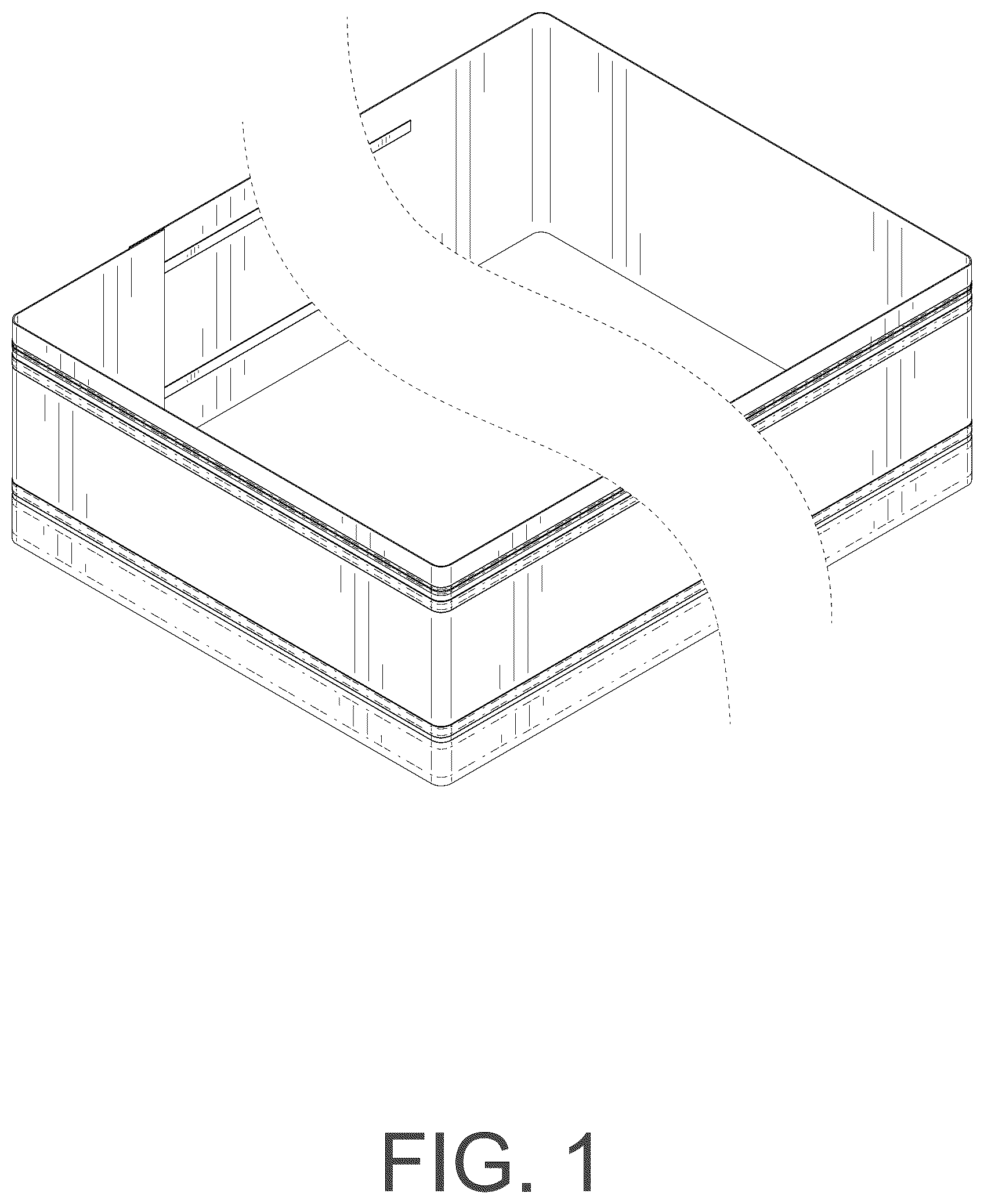 Patent USD1076750 Figure 1 – Side skirt for a car