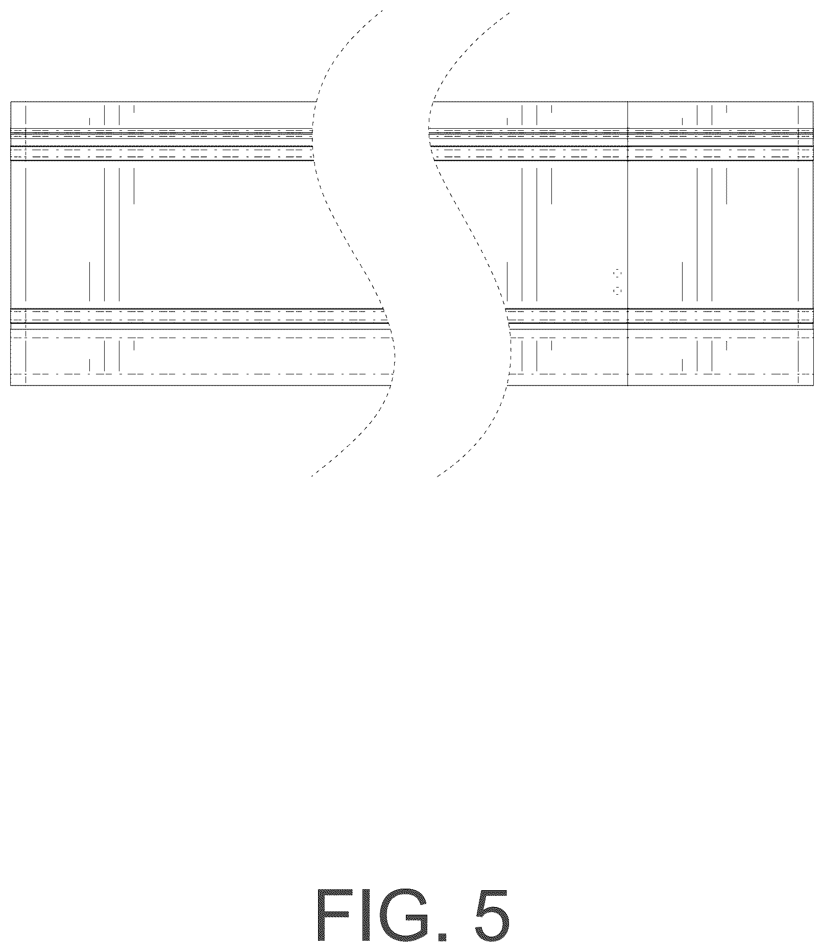 Patent USD1076750 Figure 5 – Side skirt for a car