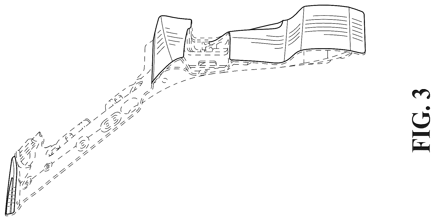 Patent USD1076753 Figure 3 – Vehicle liftgate