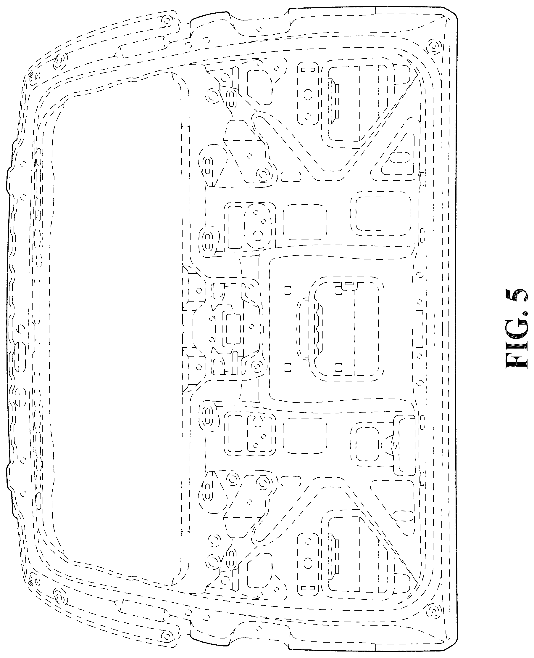 Patent USD1076753 Figure 5 – Vehicle liftgate