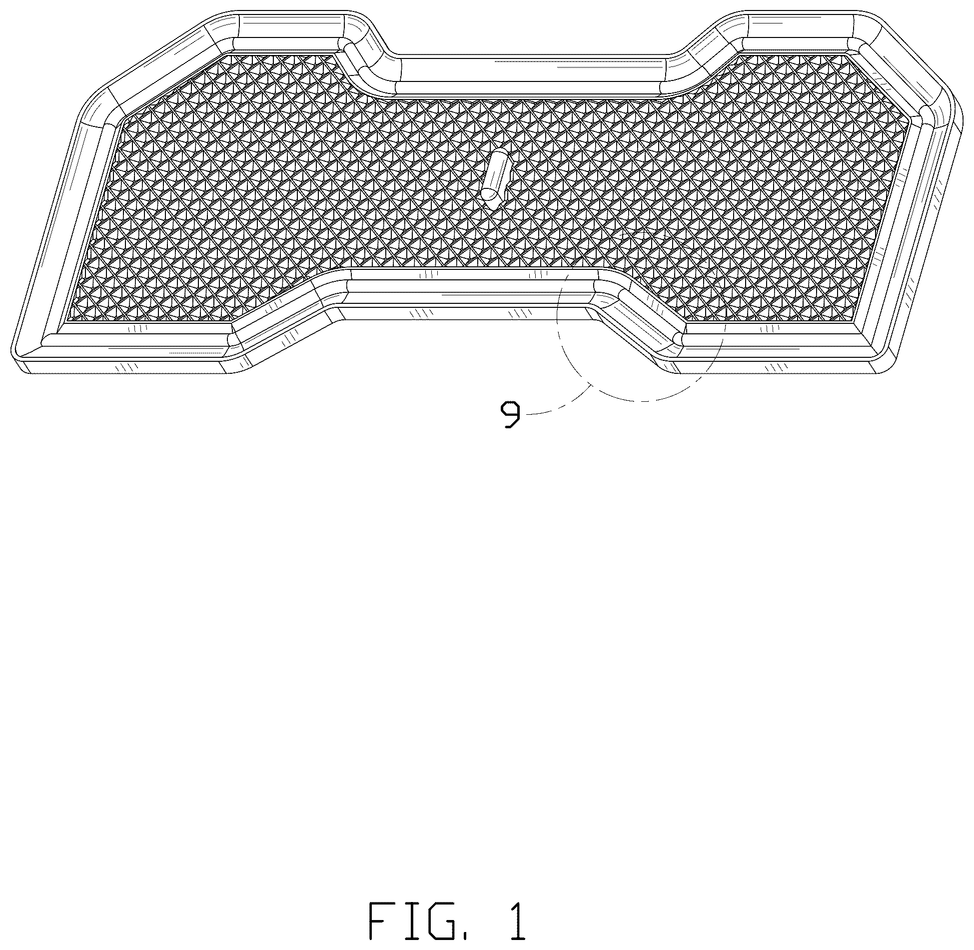 Patent USD1076755 — Car door mat — Figure 1