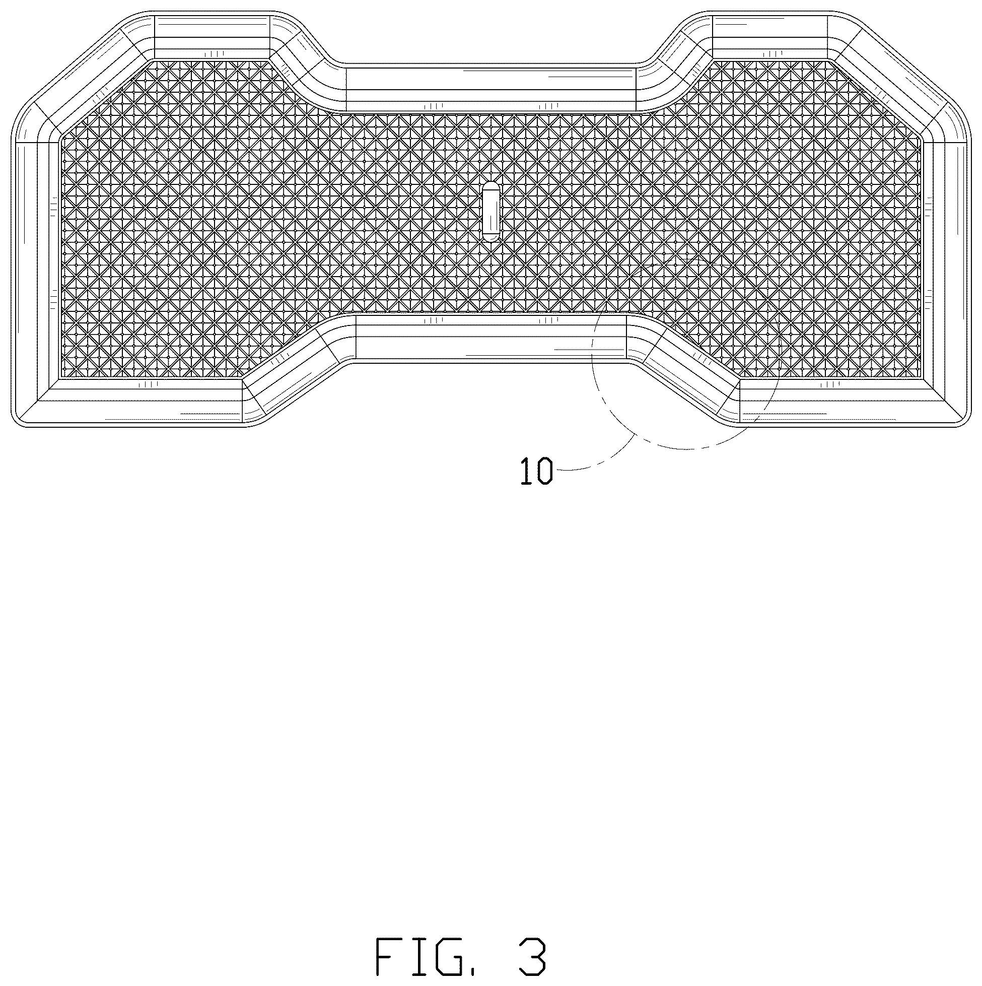 Patent USD1076755 Figure 3 – Car door mat