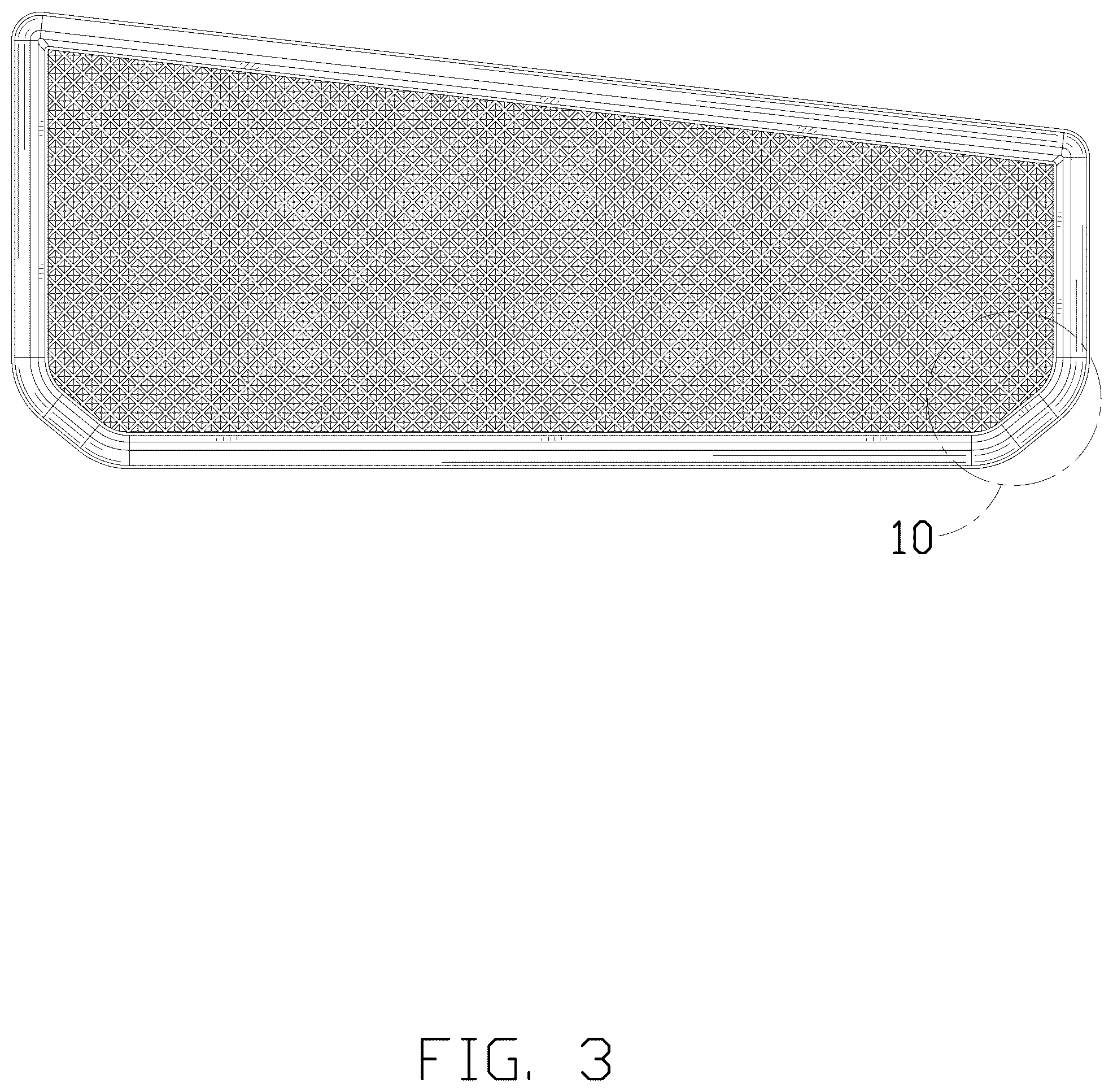 Patent USD1076756 Figure 3 – Car door mat