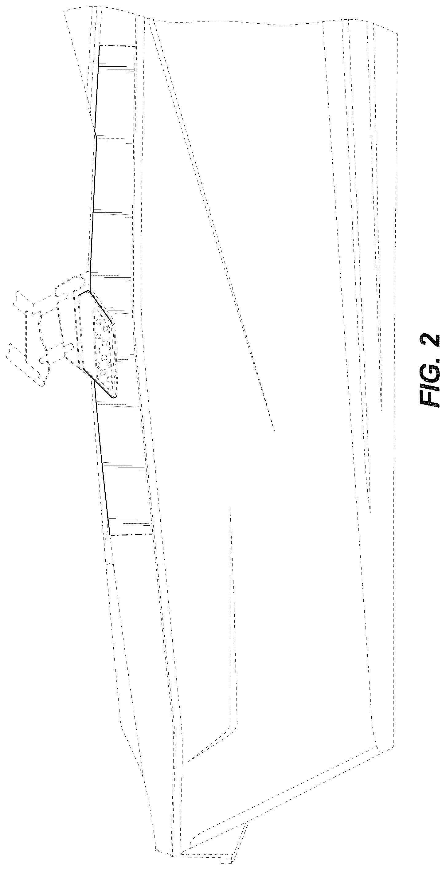 Patent USD1076761 Figure 2 – Bilge intake for marine vessel